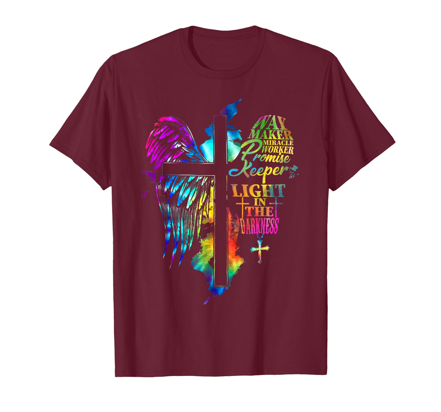Waymaker Miracle Worker Jesus Christ Wings Religious Quote T-Shirt
