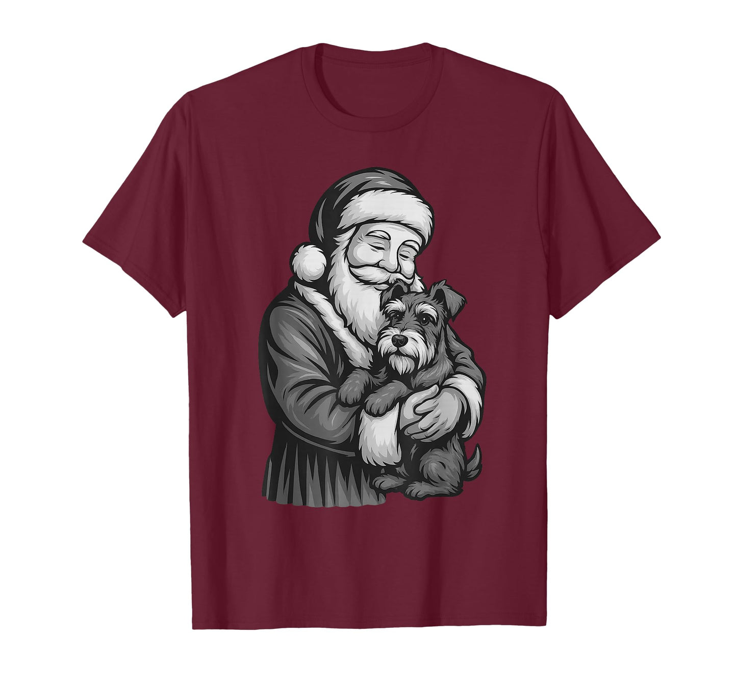 Schnauzer Santa Claus Christmas Dog Lover T-Shirt