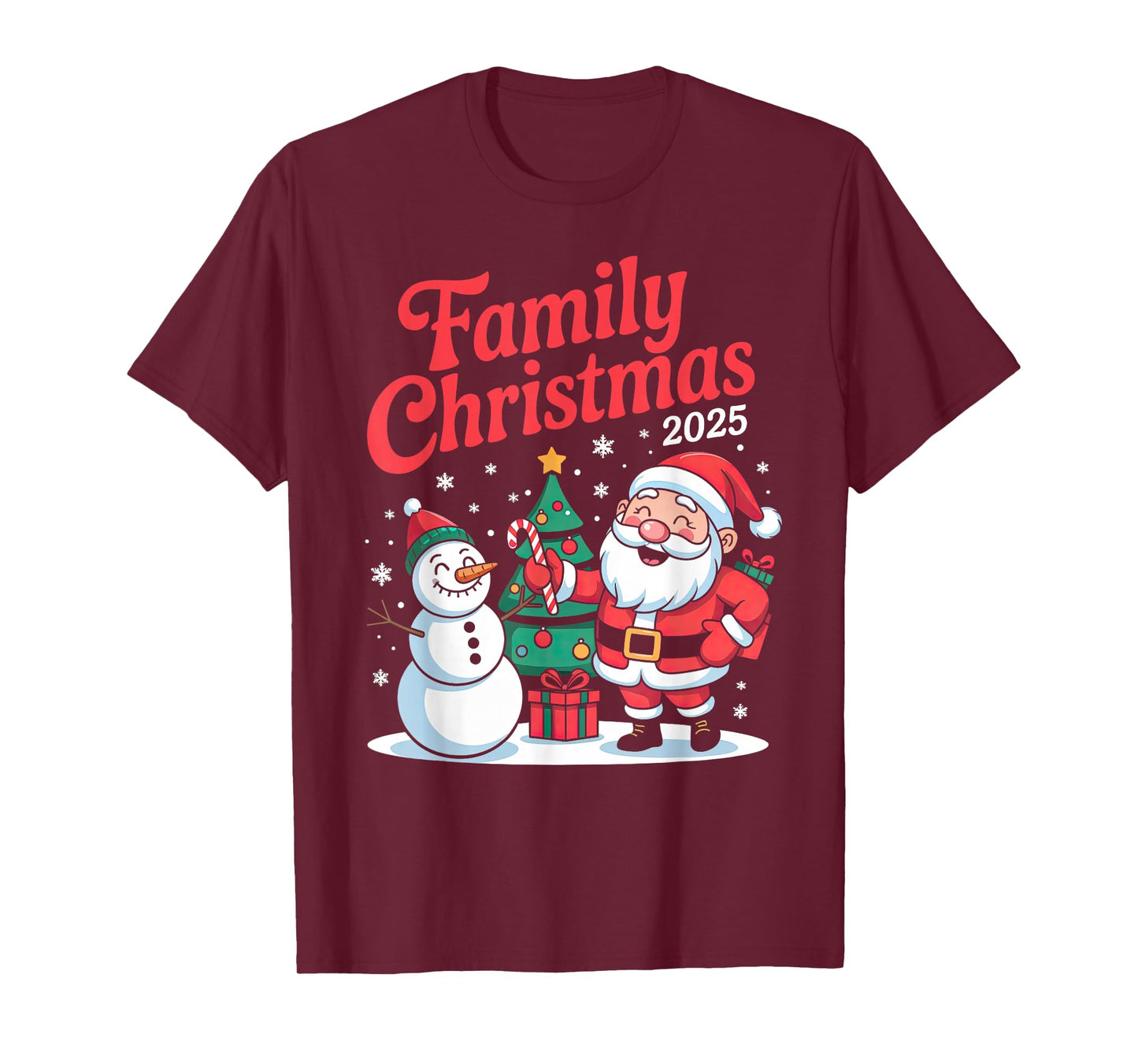 Family Christmas 2025 Matching Holiday Outfit Squad T-Shirt