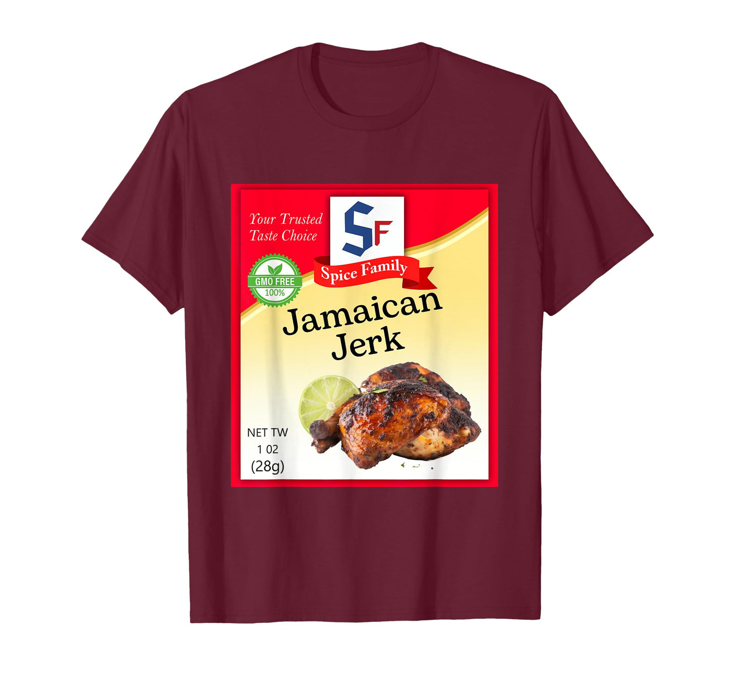 Jamaican Jerk Condiment Costume Holiday Spice Group Costumes T-Shirt