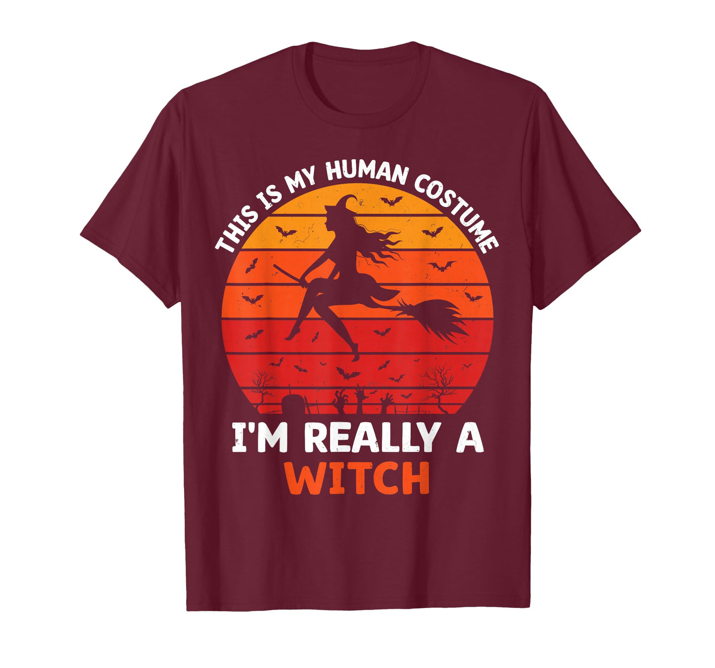 This is My Human Costume, I'm Really A Witch Halloween Women T-Shirt