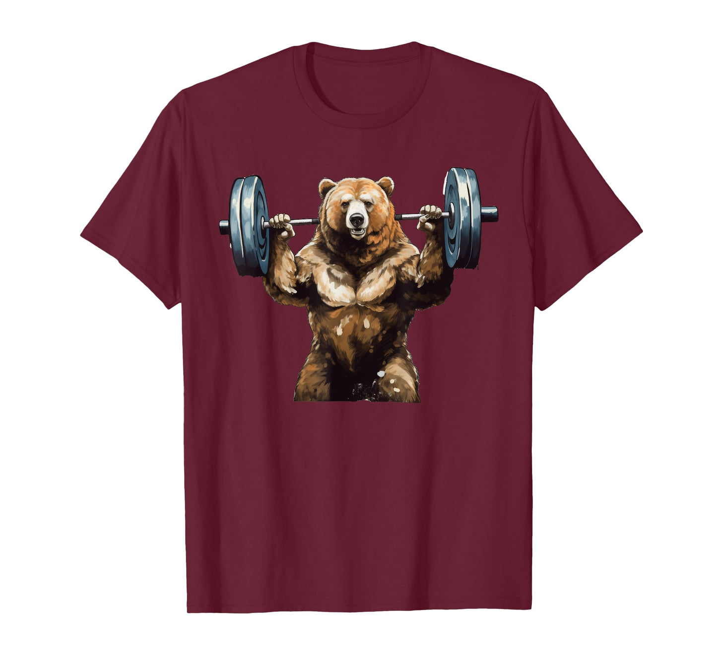 Bear Powerlifting Weightlifting Gym Workout T-Shirt