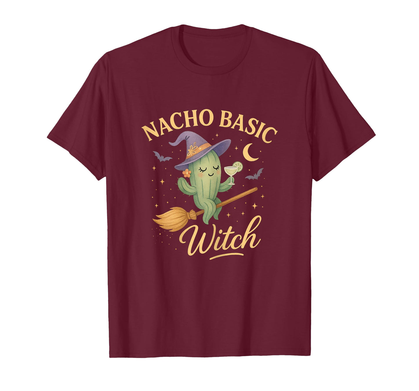 Nacho Basic Witch Halloween Pun T-Shirt