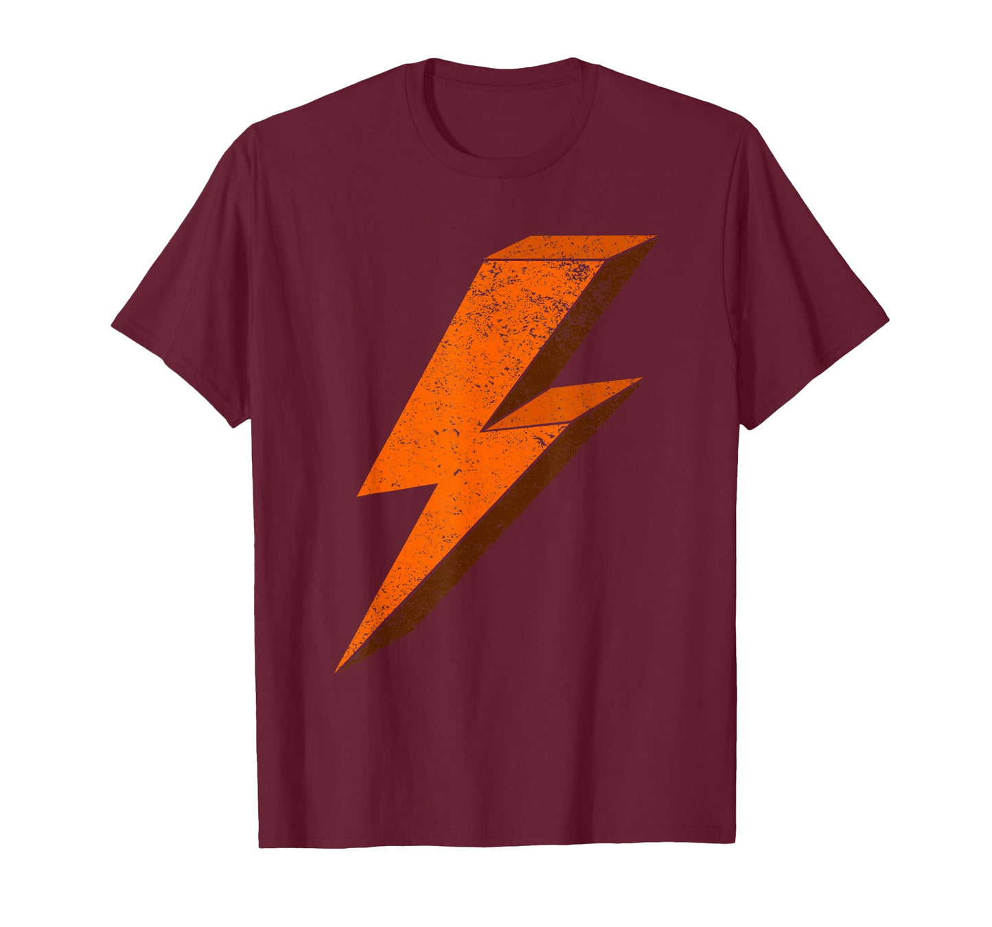 Bolt of orange Lightning 3D Designs T-Shirt