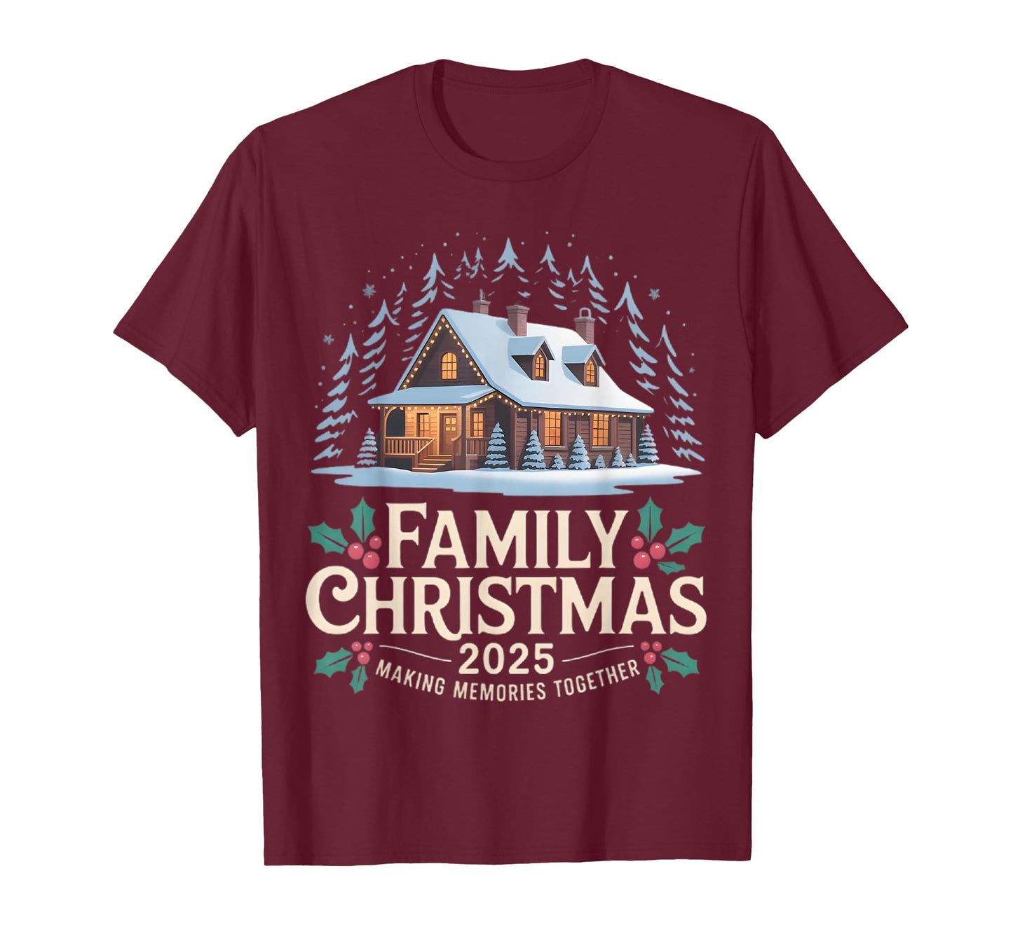 Family Christmas 2025 Matching Squad Santa Elf Funny Xmas T-Shirt