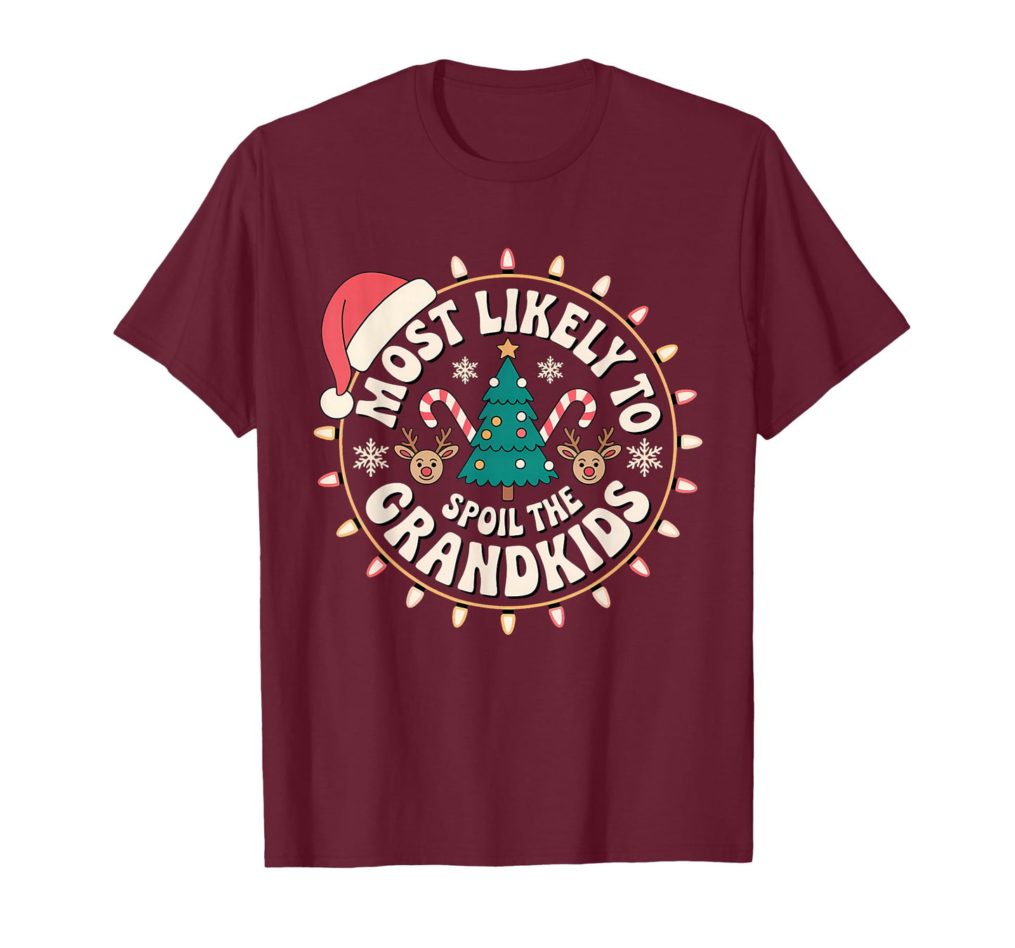 Humor Christmas Party Most Likely to Spoil The Grandkids T-Shirt