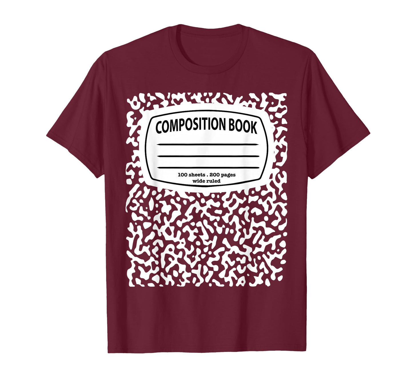 Composition Notebook Costume - Matching Group Halloween T-Shirt