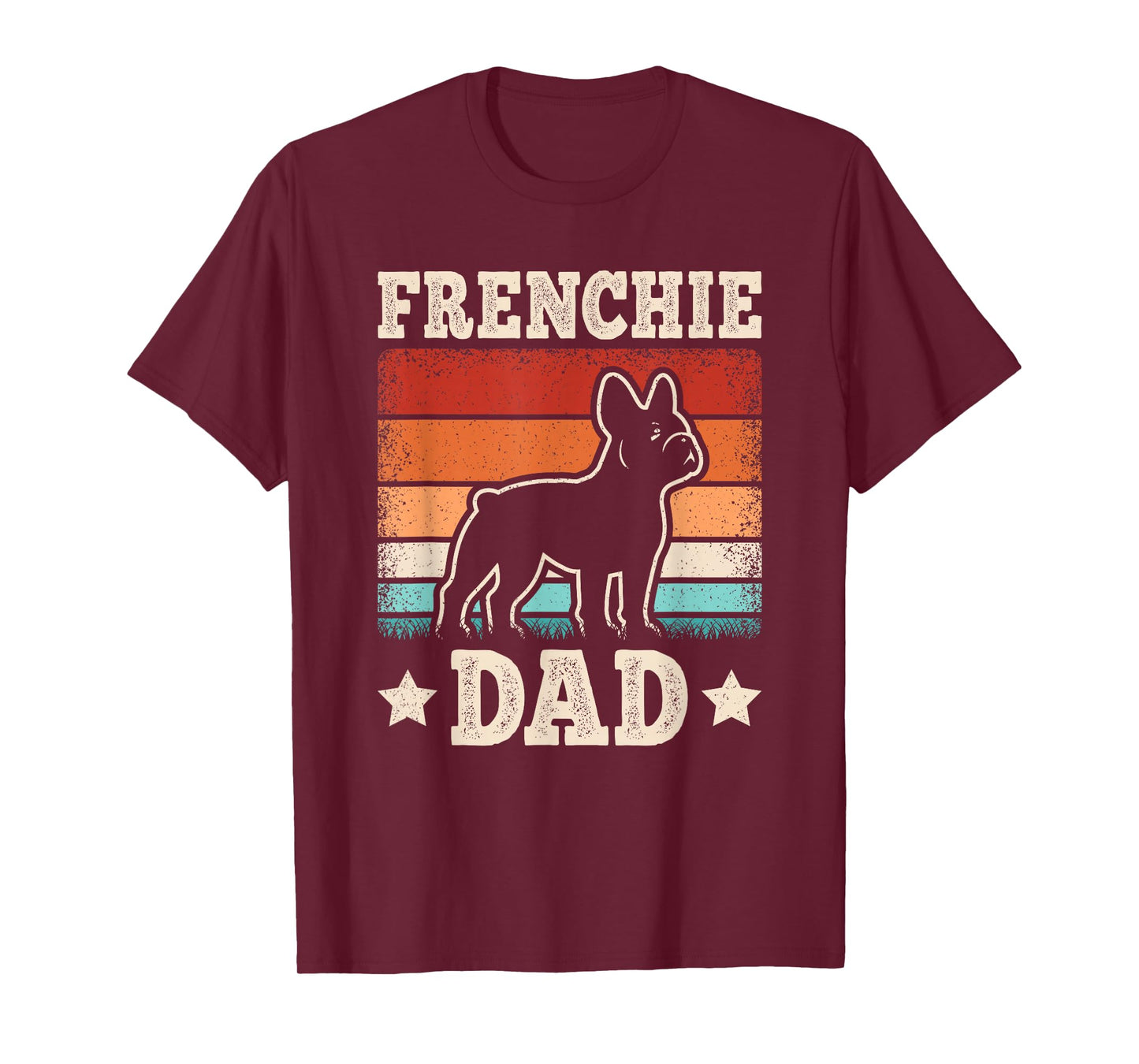 Frenchie Dad Retro French Bulldog Lover Daddy Men T-Shirt