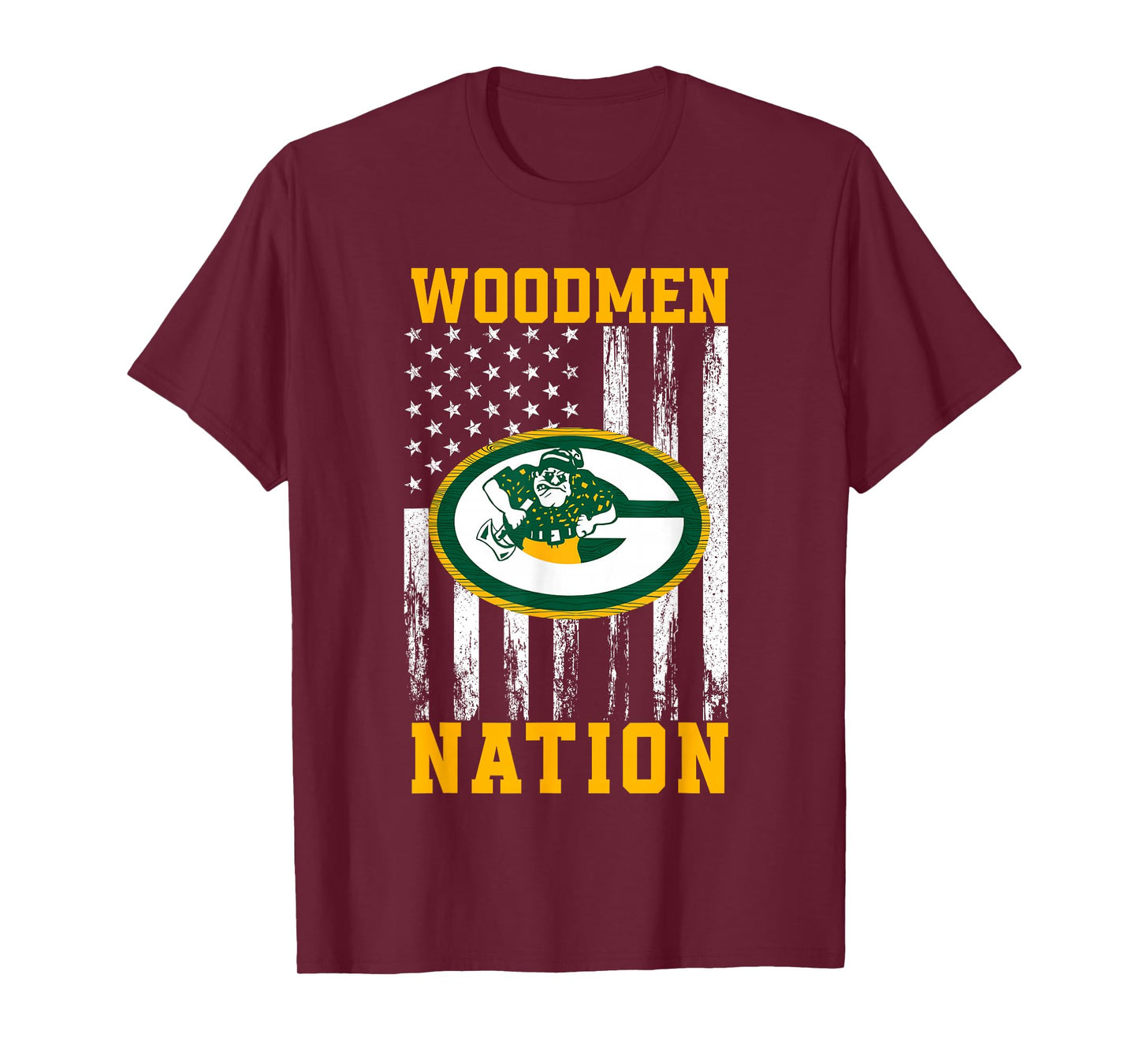 Greenwood Community Woodmen Logo Nation HS T-Shirt