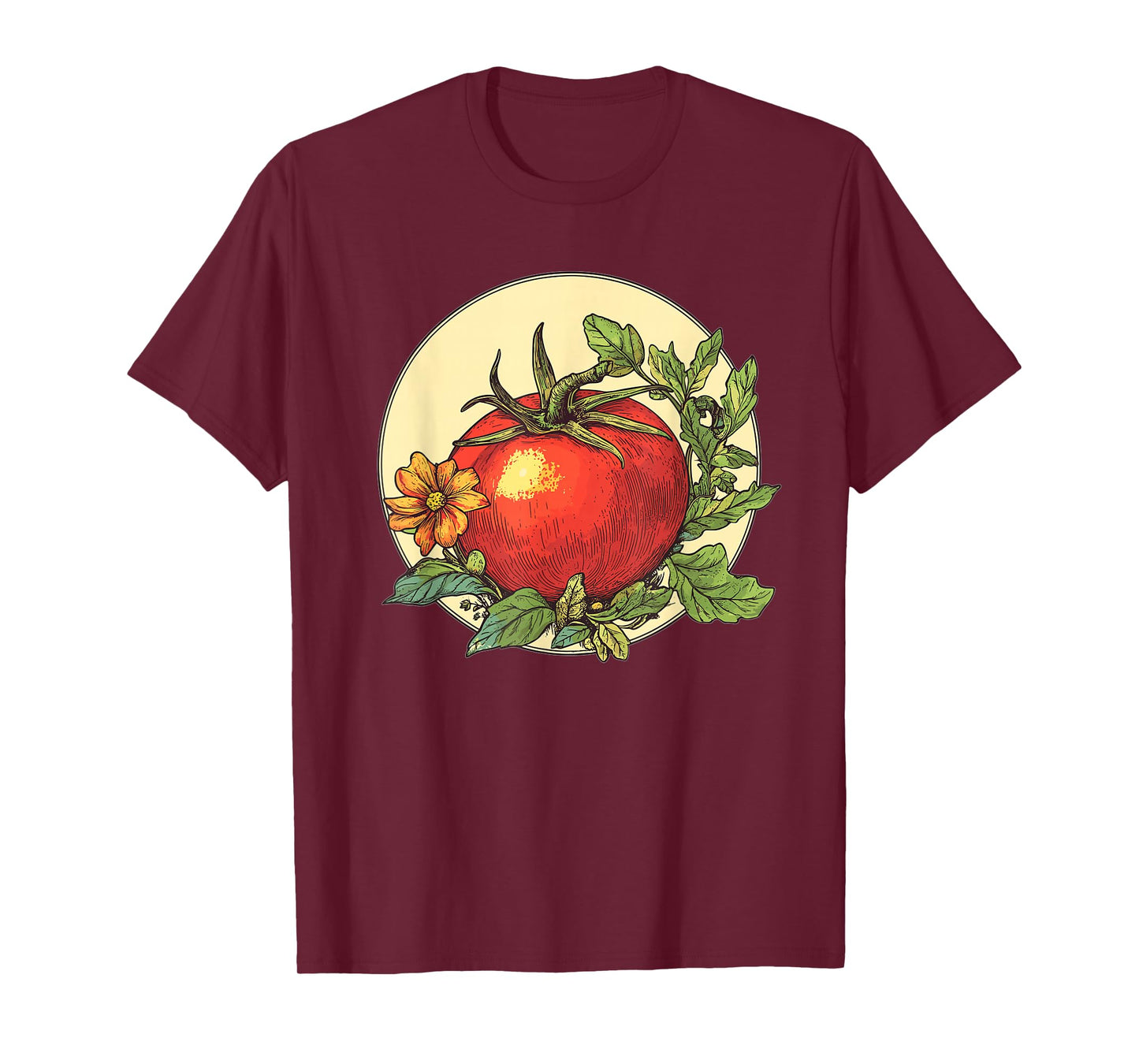 Tomato Garden Vintage Botanical Art T-Shirt