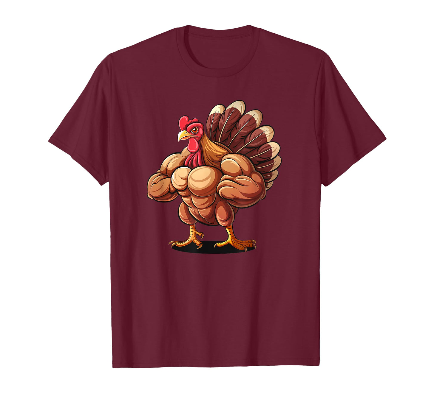 Thanksgiving Muscle Turkey Funny Leg Day Gym Body Builder T-Shirt