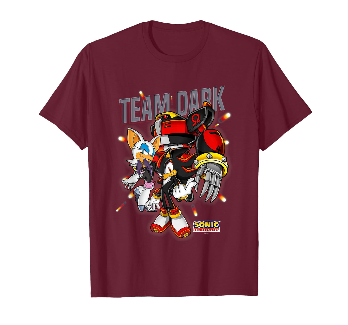 Sonic The Hedgehog Team Dark Omega Rouge & Shadow T-Shirt