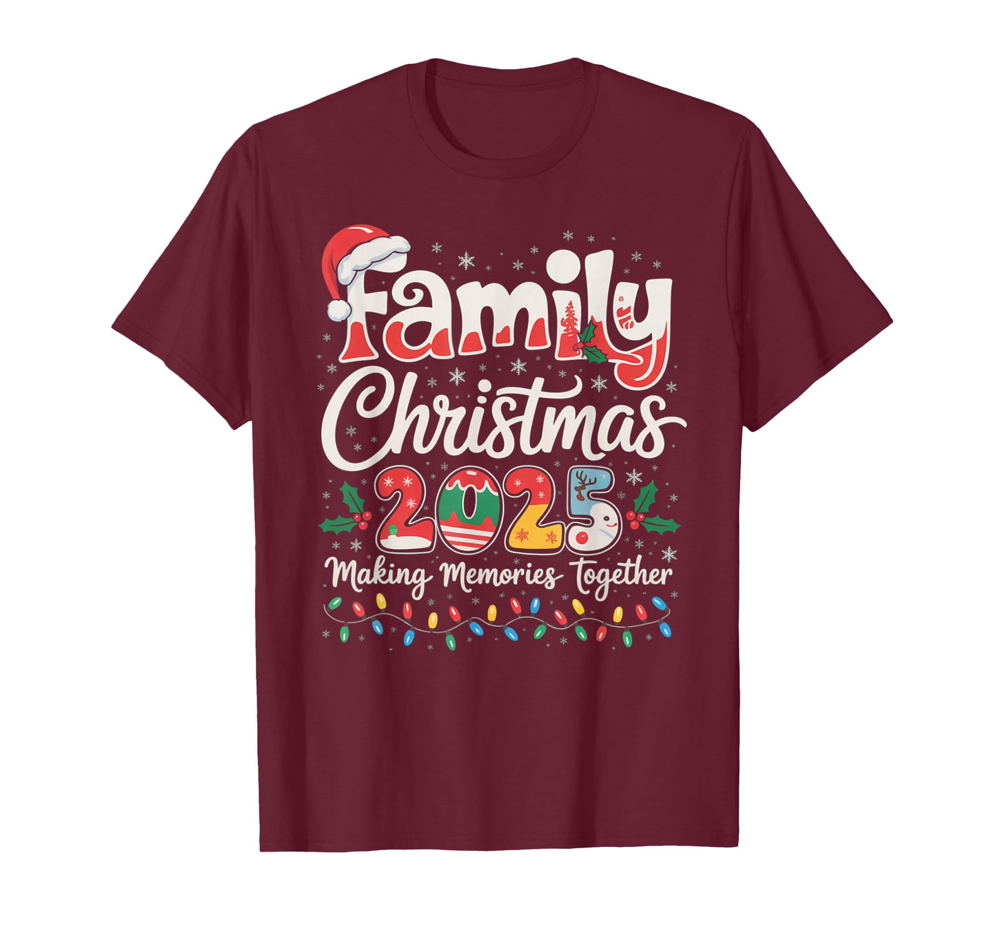 Family Christmas 2025 Matching Outfit Xmas Squad Santa Gifts T-Shirt