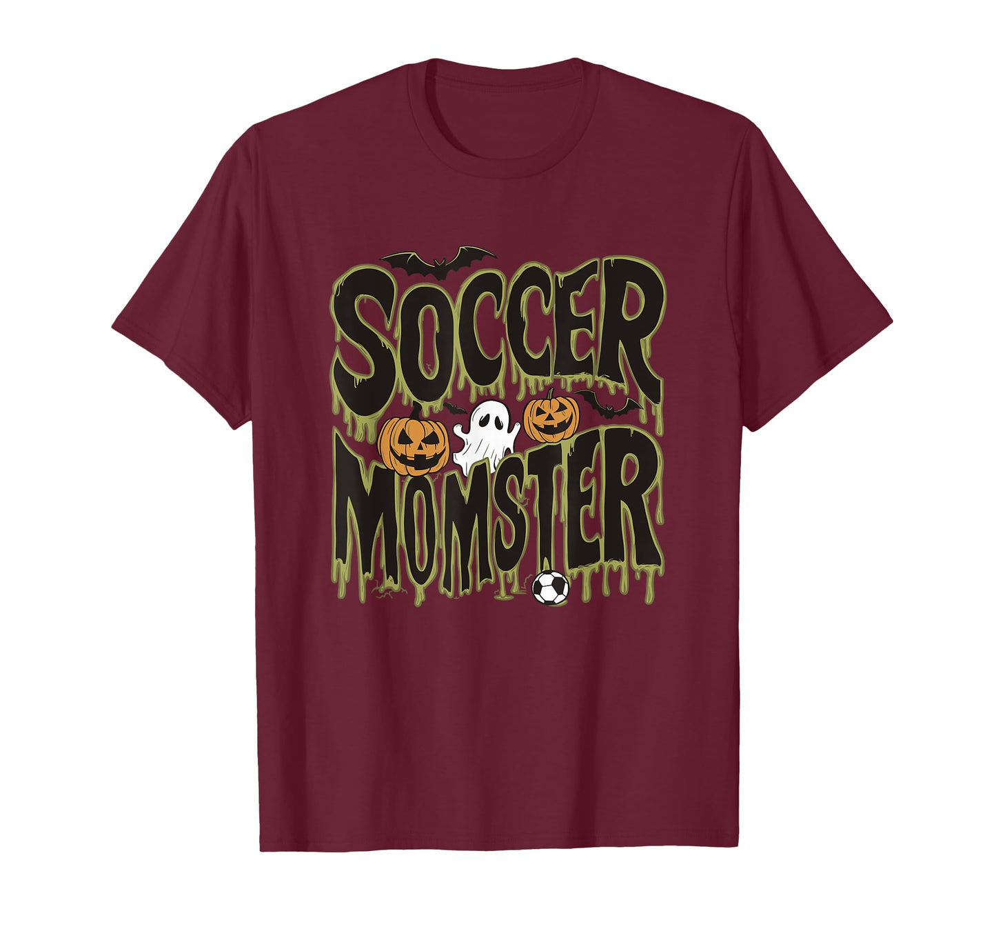 Soccer Momster Funny Halloween Design T-Shirt