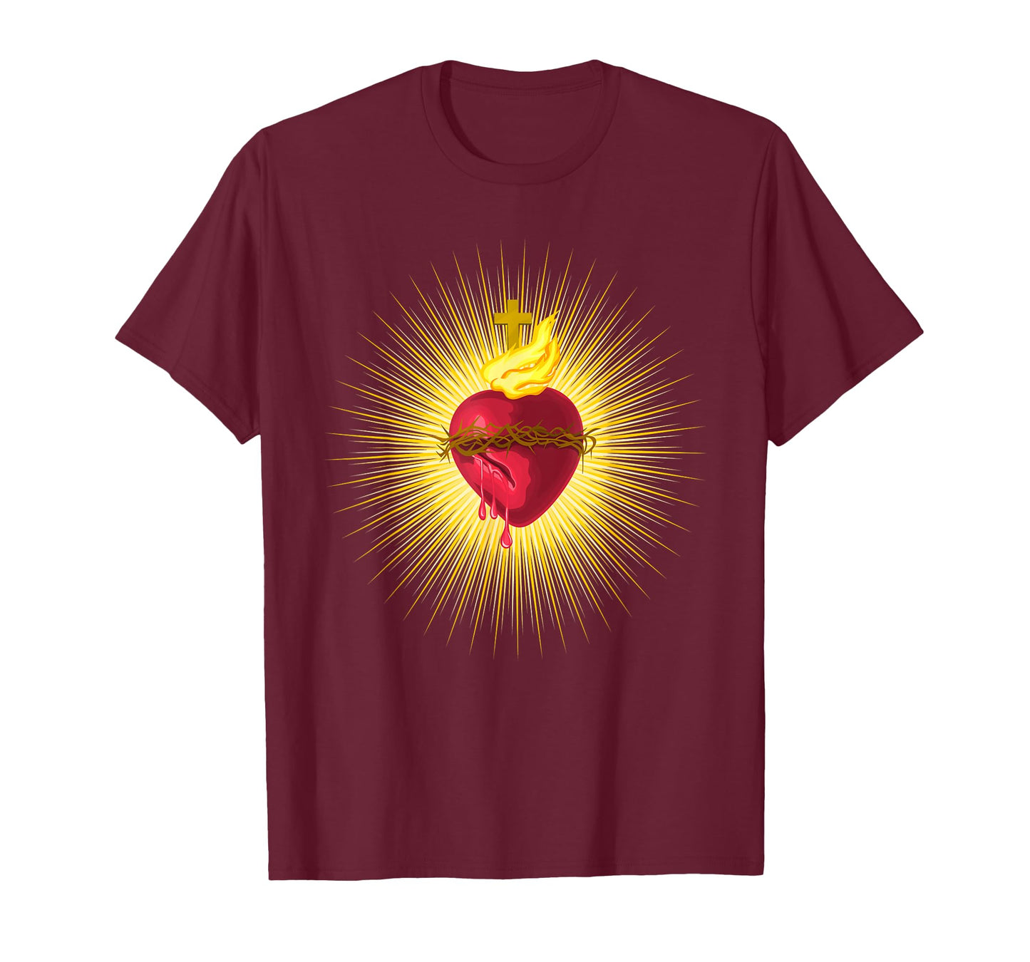 Sacred Heart of Jesus Catholic Art Traditional Latin Mass T-Shirt