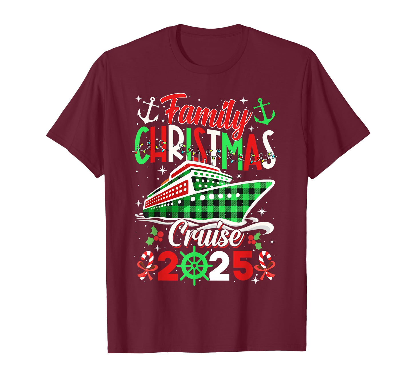 Family Christmas Cruise 2025 Matching Outfit Men Women Kids T-Shirt