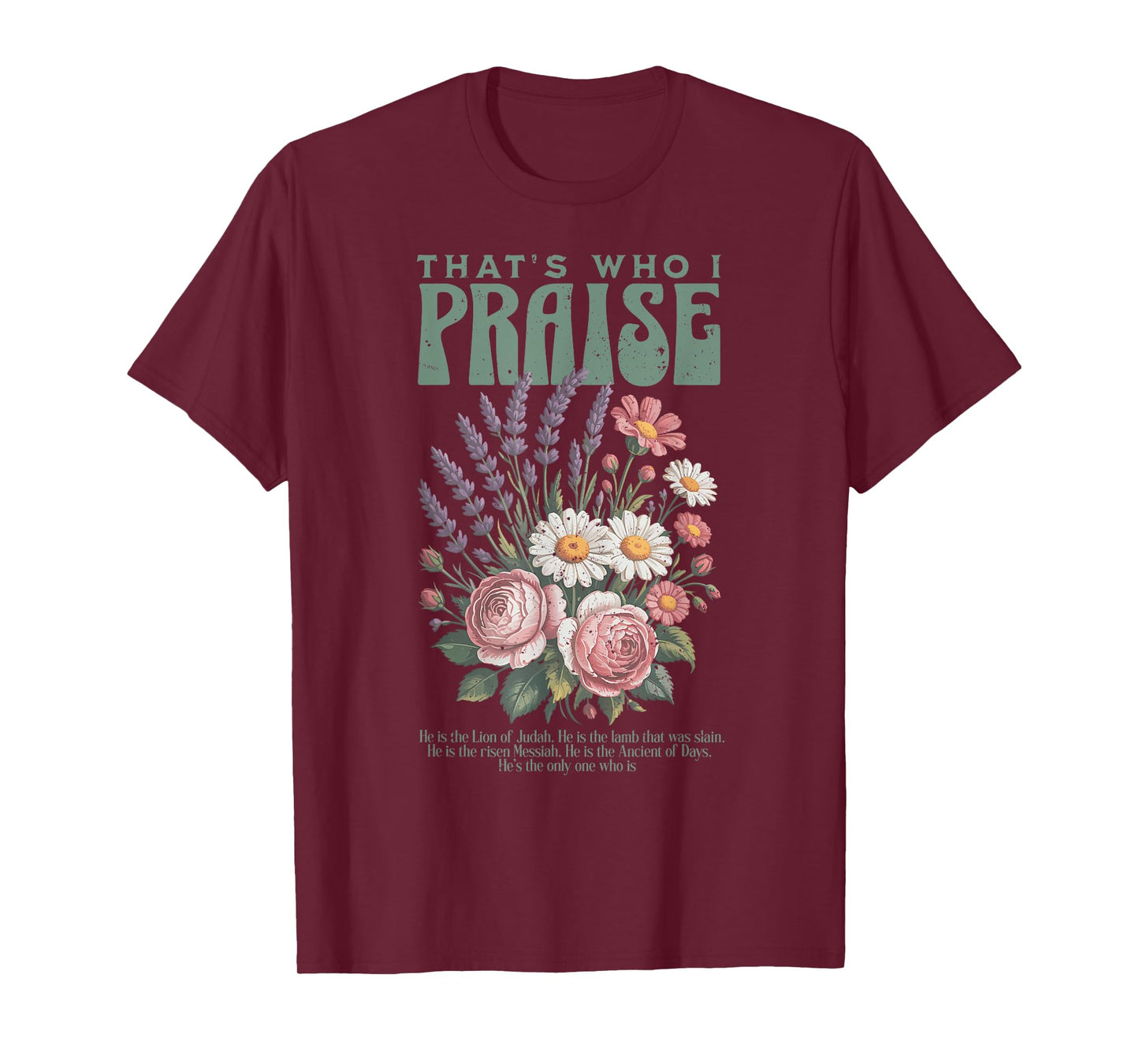 Brandon That's Who I Praise Jesus Christian Lake Merch T-Shirt