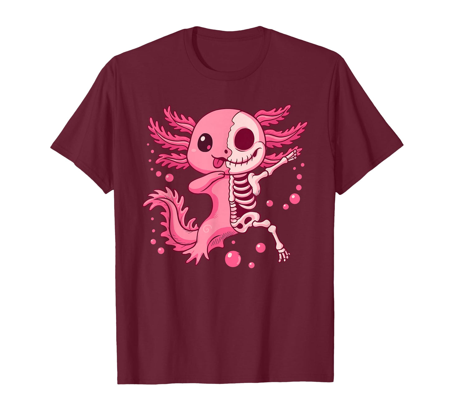 Cute Halloween Axolotl Spooky Animal Halloween Costume T-Shirt