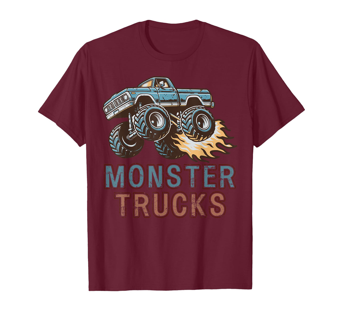 Vintage Monster Truck Party Show Racing Boy's Men's Women's T-Shirt