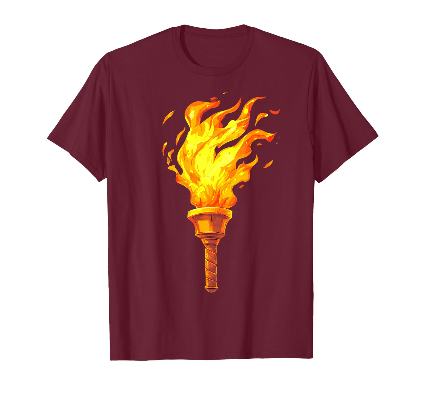 Olympic Torch Inspired Motivational Flame T-Shirt