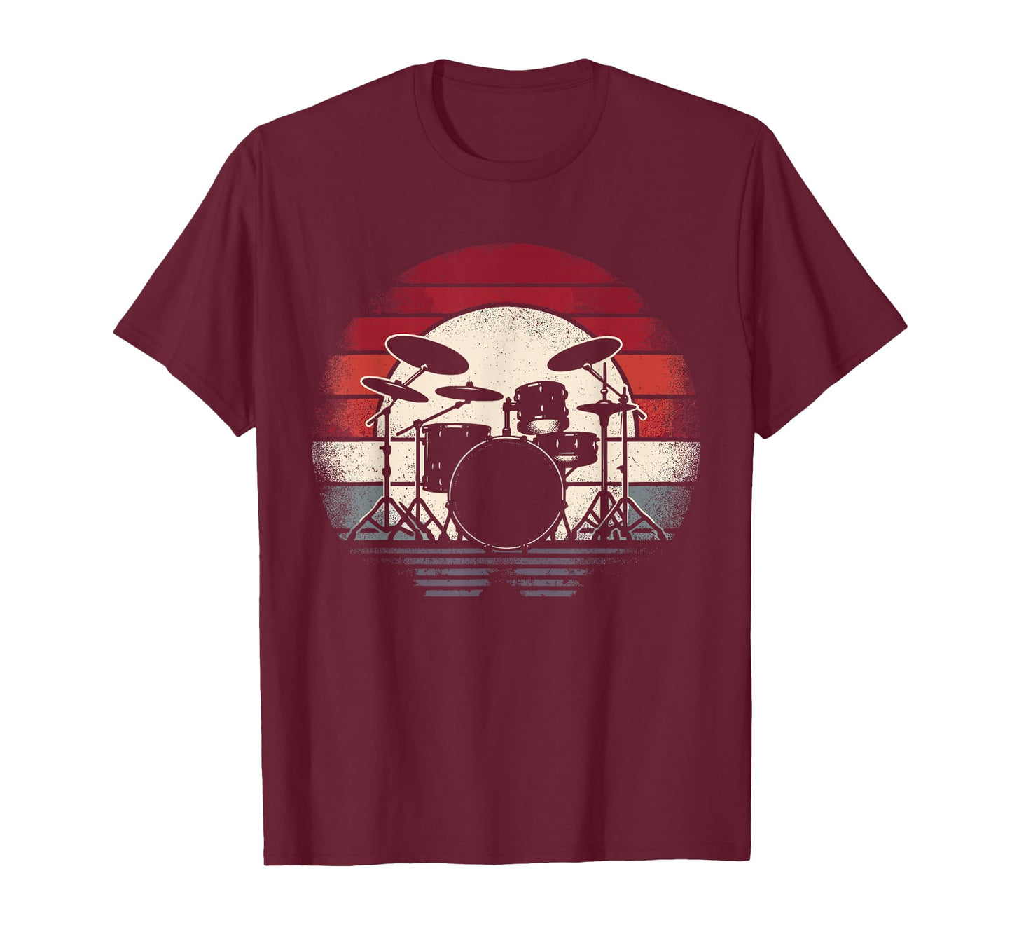 Drums Drummer Band Drumset Retro Vintage Drum T-Shirt