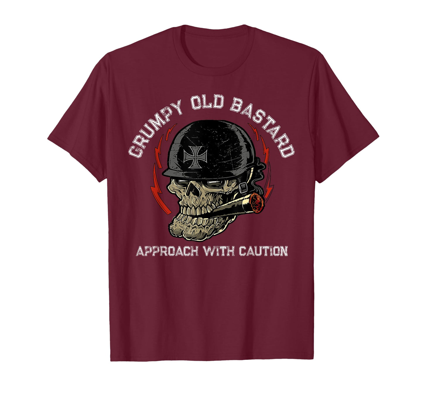 Grumpy Old Bastard Approach With Caution T-Shirt
