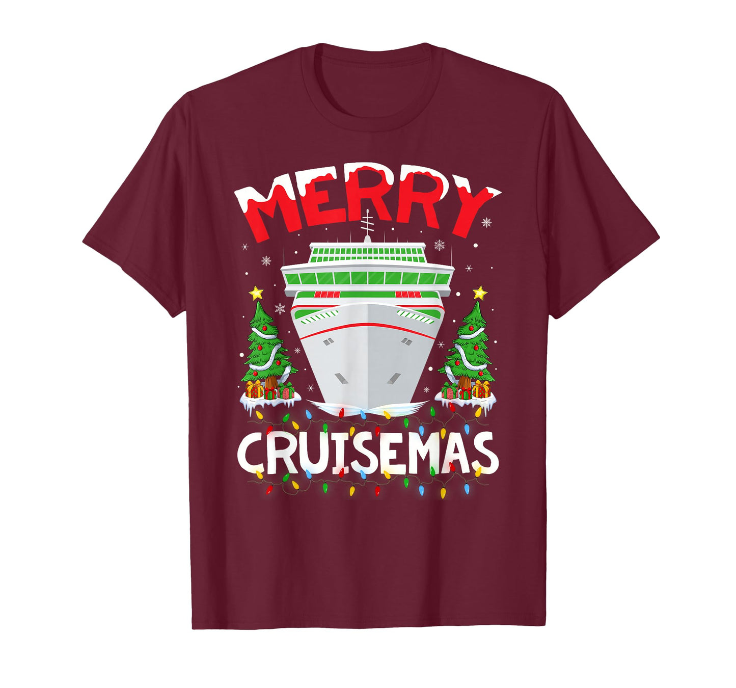 Merry Cruisemas Funny Cruise Ship Family Cruising Christmas T-Shirt