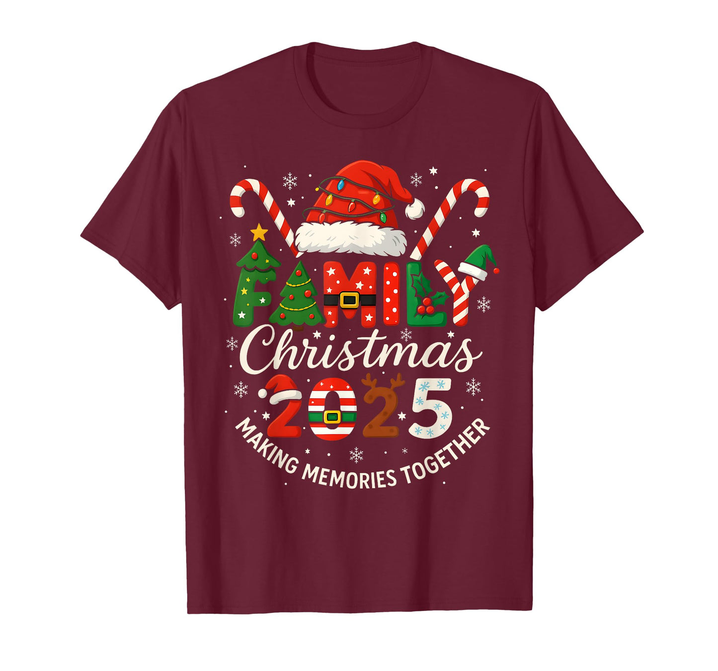 Family Christmas 2025 Matching Xmas Outfit Making Memories T-Shirt