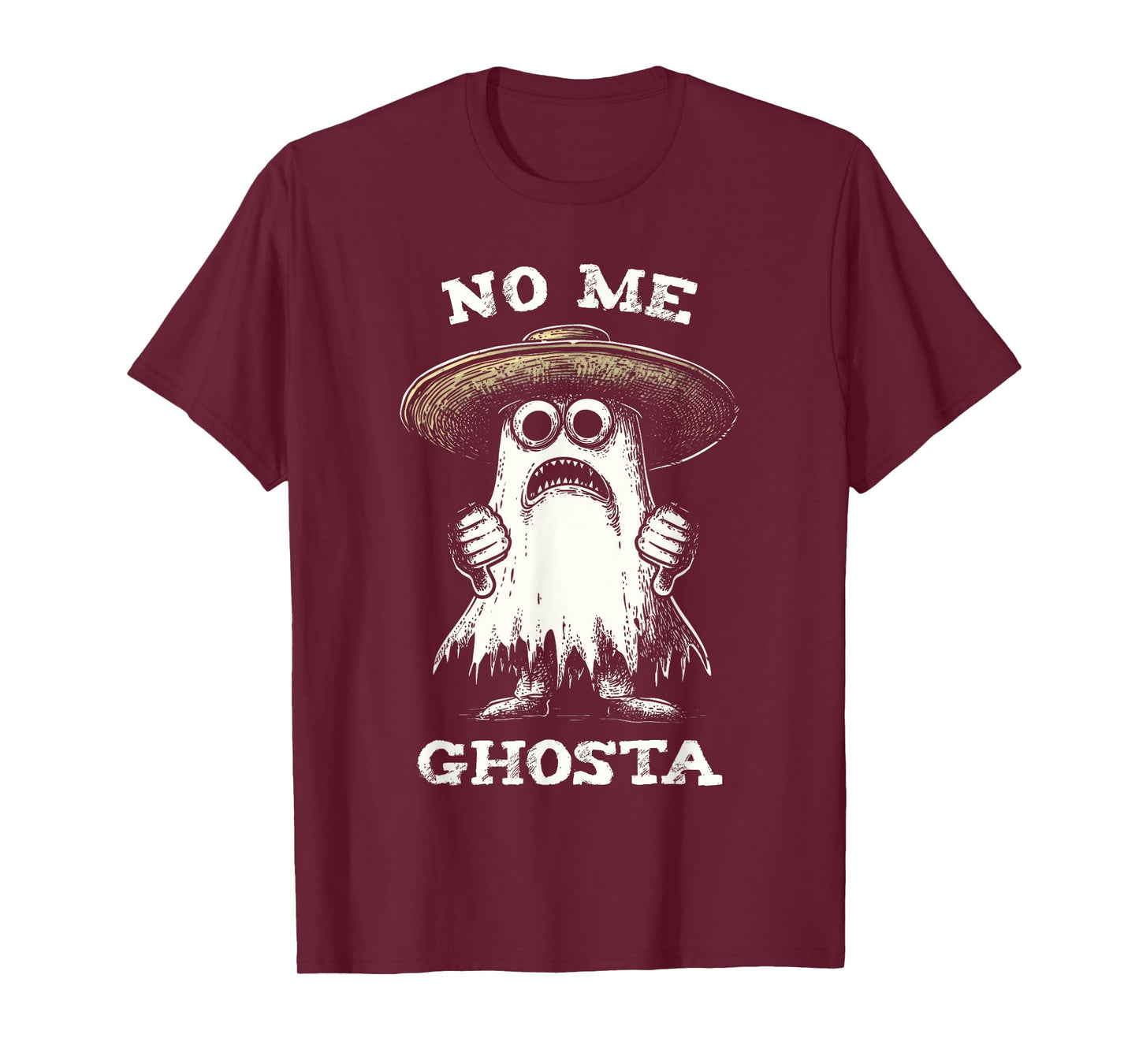 No Me Ghosta Funny Ghost Halloween Women Men T-Shirt
