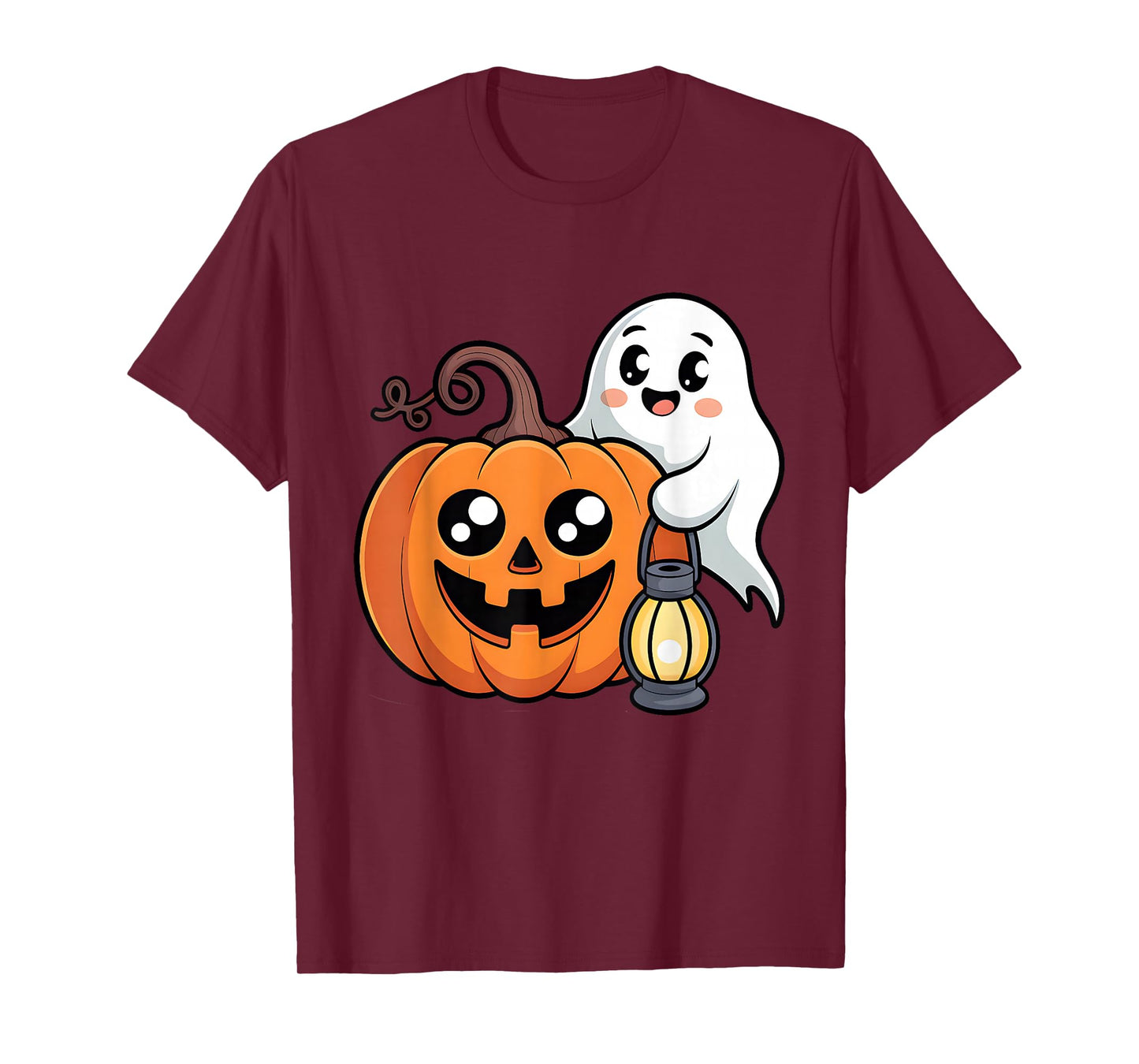Happy Halloween Orange Pumpkin Spooky Horror Party Costume T-Shirt