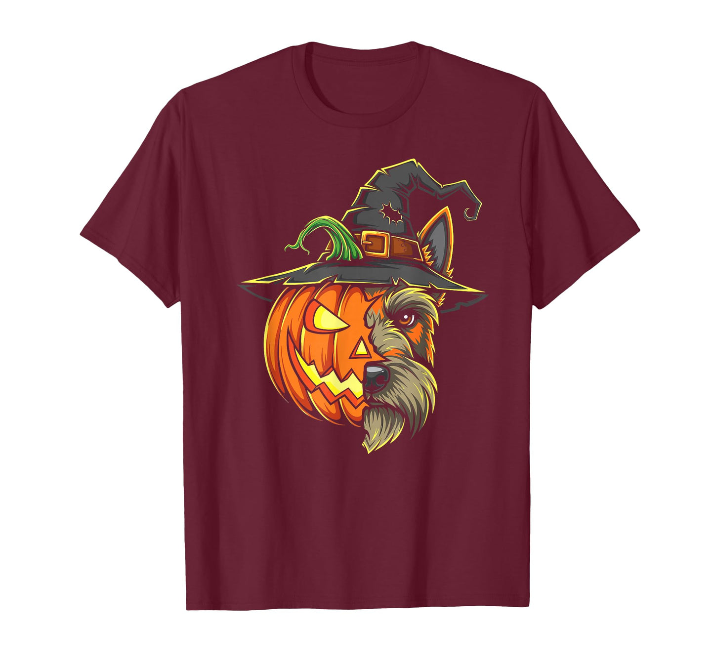 Scottish Terrier Pumpkin Jack O Lantern Halloween Kids Mens T-Shirt