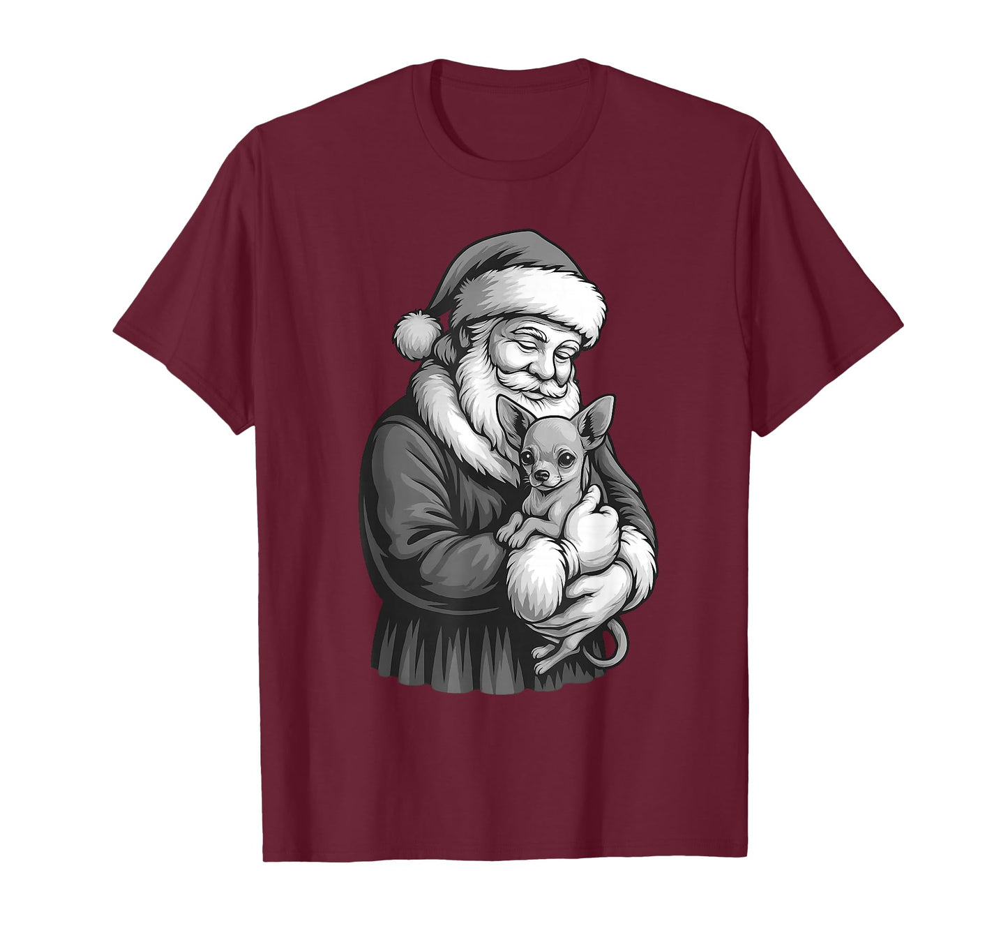Chihuahua Santa Claus Christmas Dog Lover T-Shirt