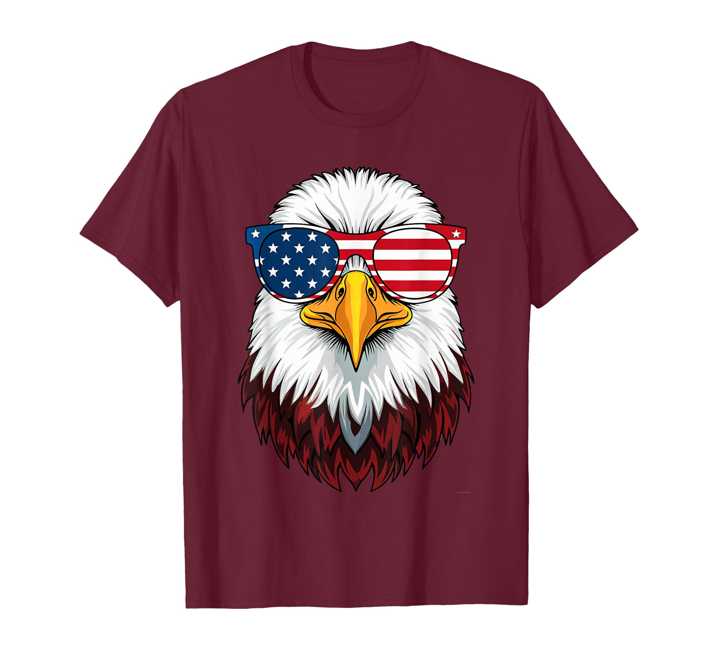 American Flag Patriotic Eagle Shirt Men Boys 4th of July T-Shirt