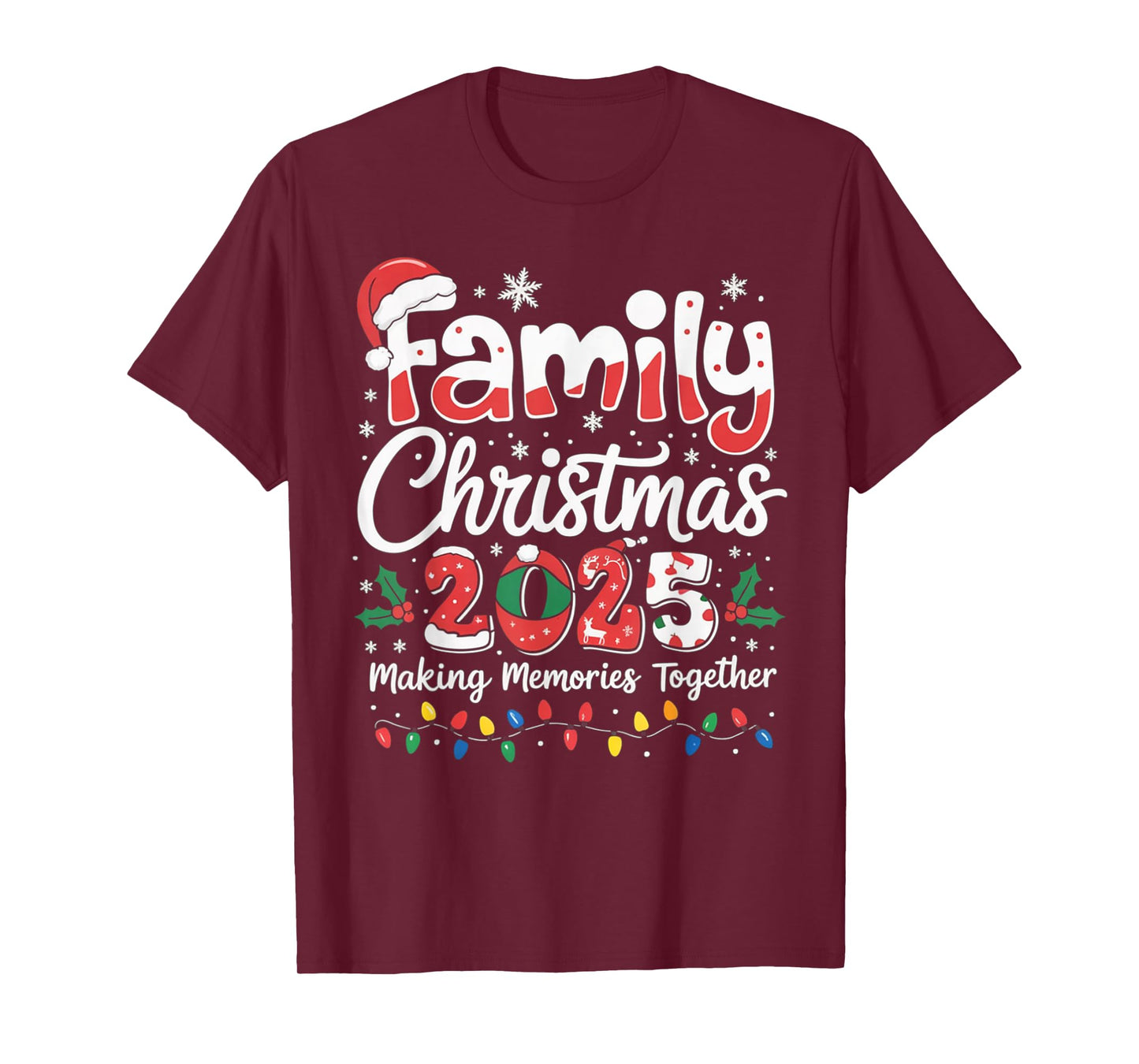 Family Christmas 2025 Matching Outfit Xmas Squad Santa Gifts T-Shirt