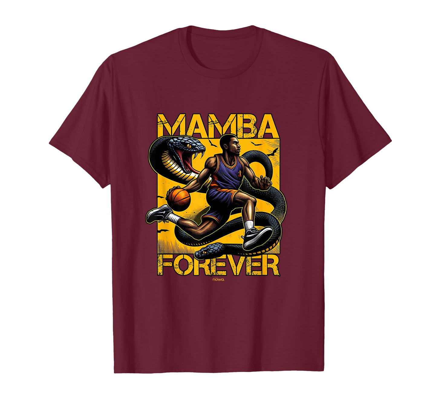 DRIVEN BY MENTALITY BASKETBALL PLAYER ON YELLOW GROUND T-Shirt