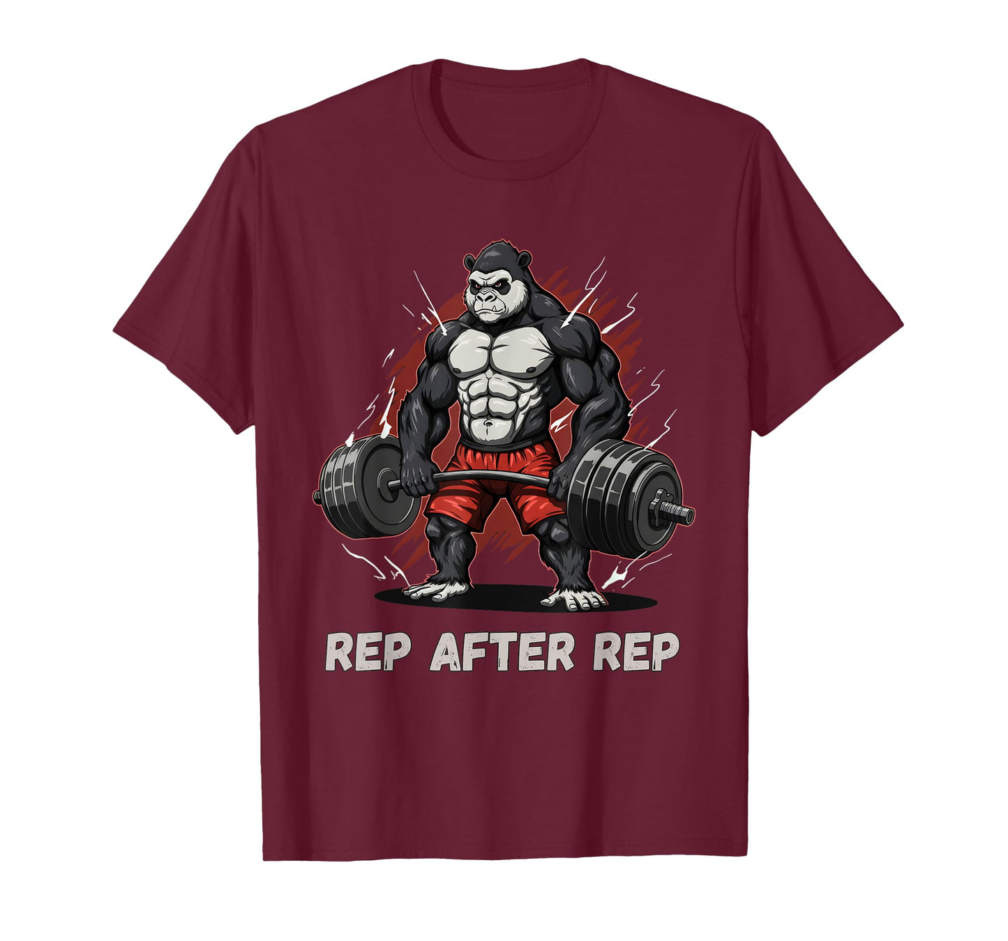 Anime Gorilla Pump Covers Gym Men Women Workout T-Shirt