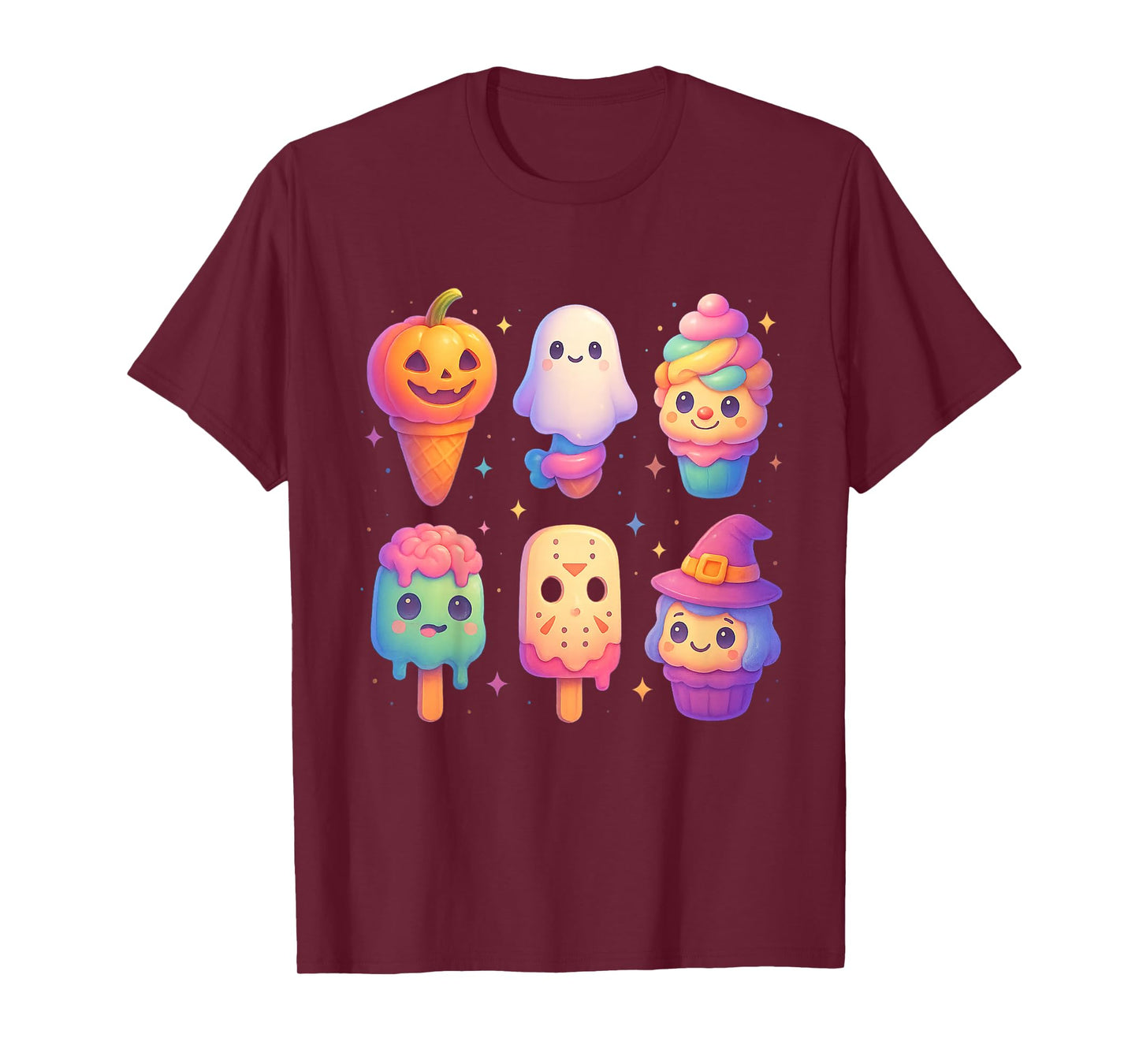 Kawaii Anime Halloween Sweet Monster Ice Cream Pops Candy T-Shirt