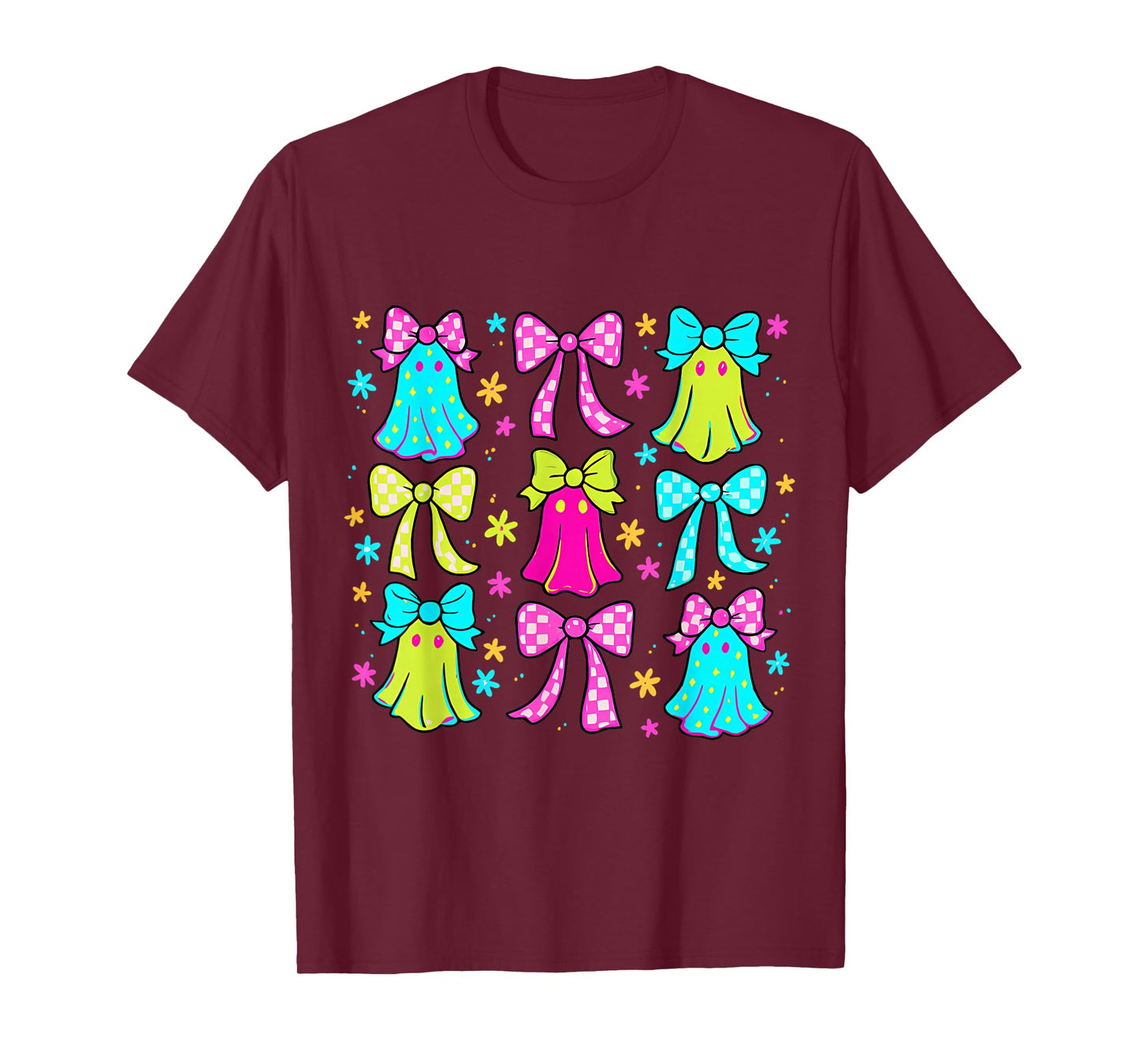 Halloween Ghost Cute Boo Ghost Coquette Spooky Season T-Shirt