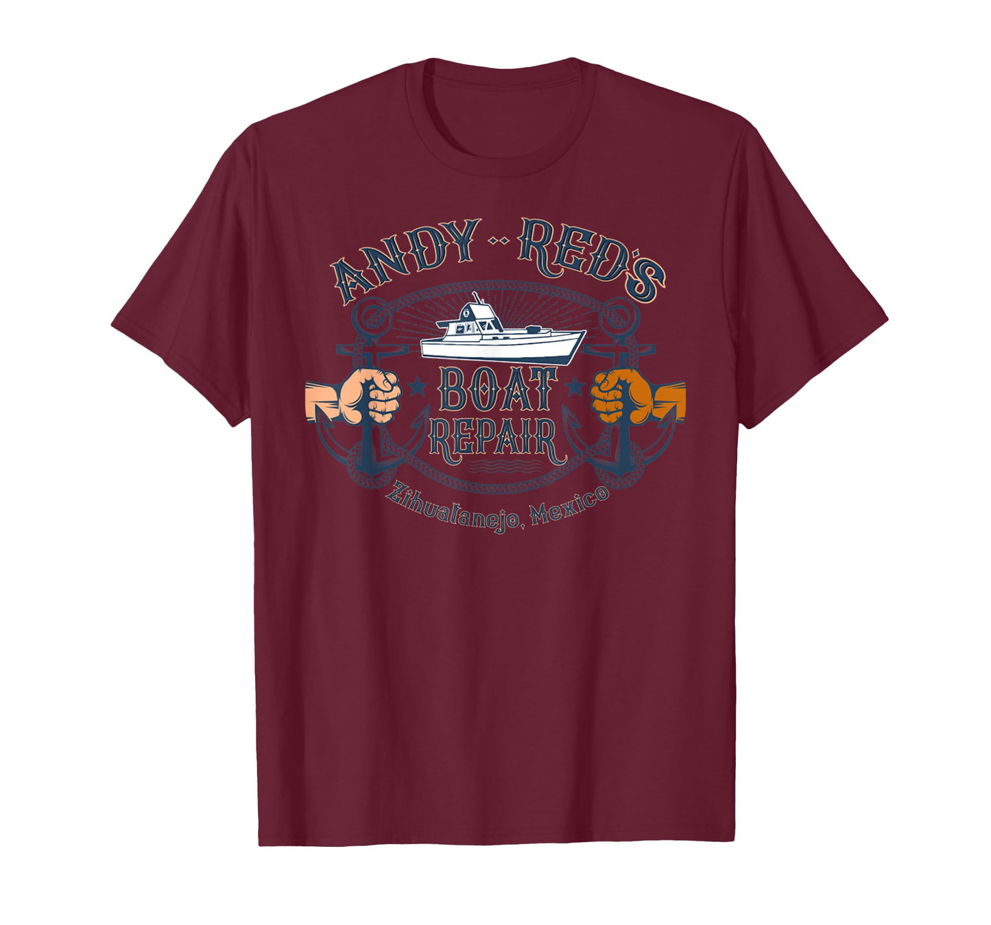 Andy & Red's Boat Repair Fishing Charters Boating Ocean T-Shirt