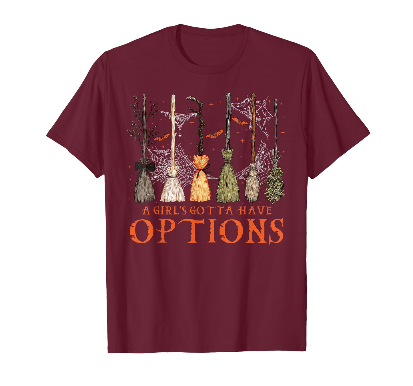 Retro A Girl’s Gotta Have Options Spooky Witches Halloween T-Shirt