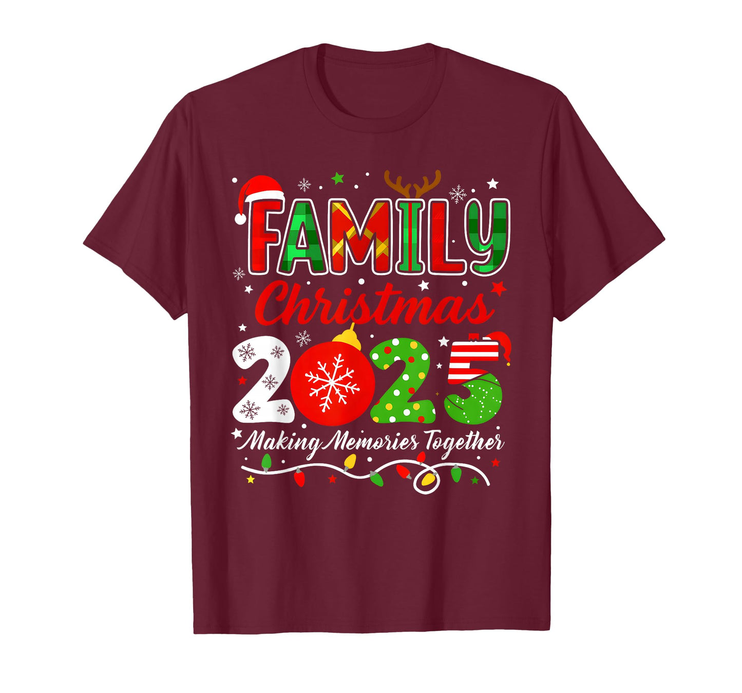 Making Memories Together Family Christmas 2025 Xmas Matching T-Shirt