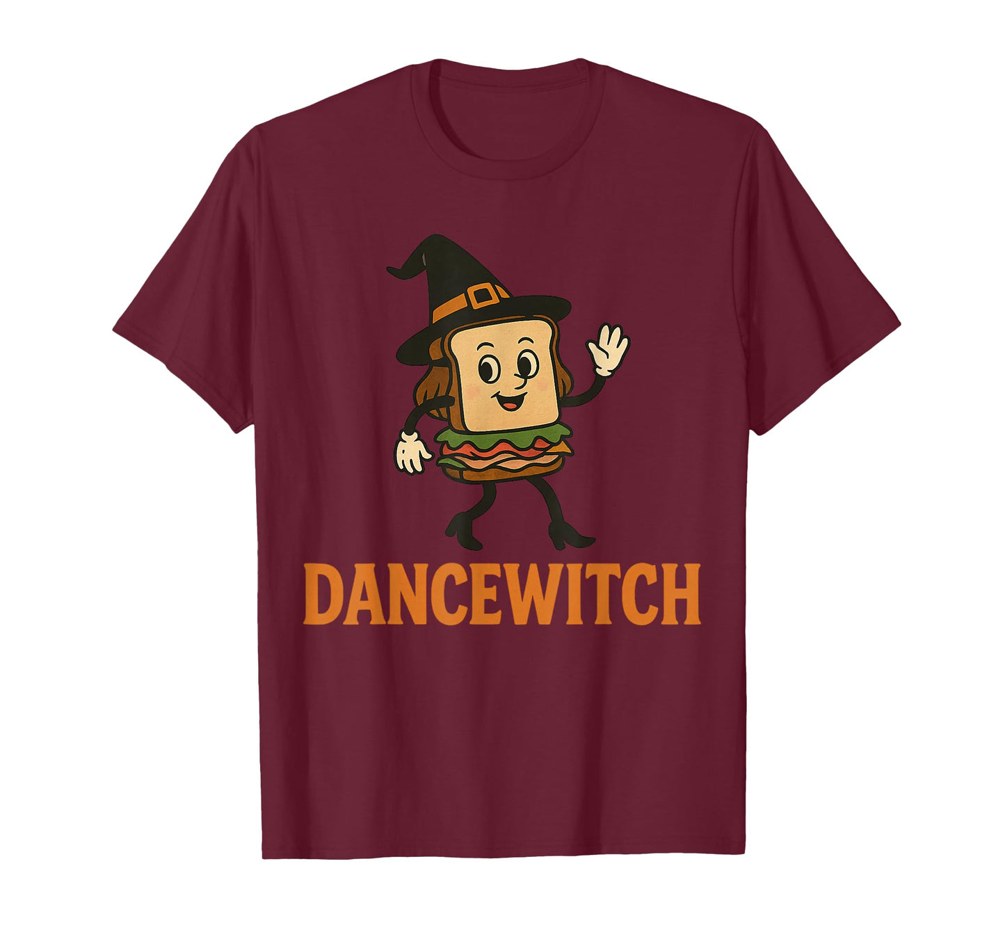 DanceWitch Funny Dance Witch Halloween Sandwich Pun T-Shirt
