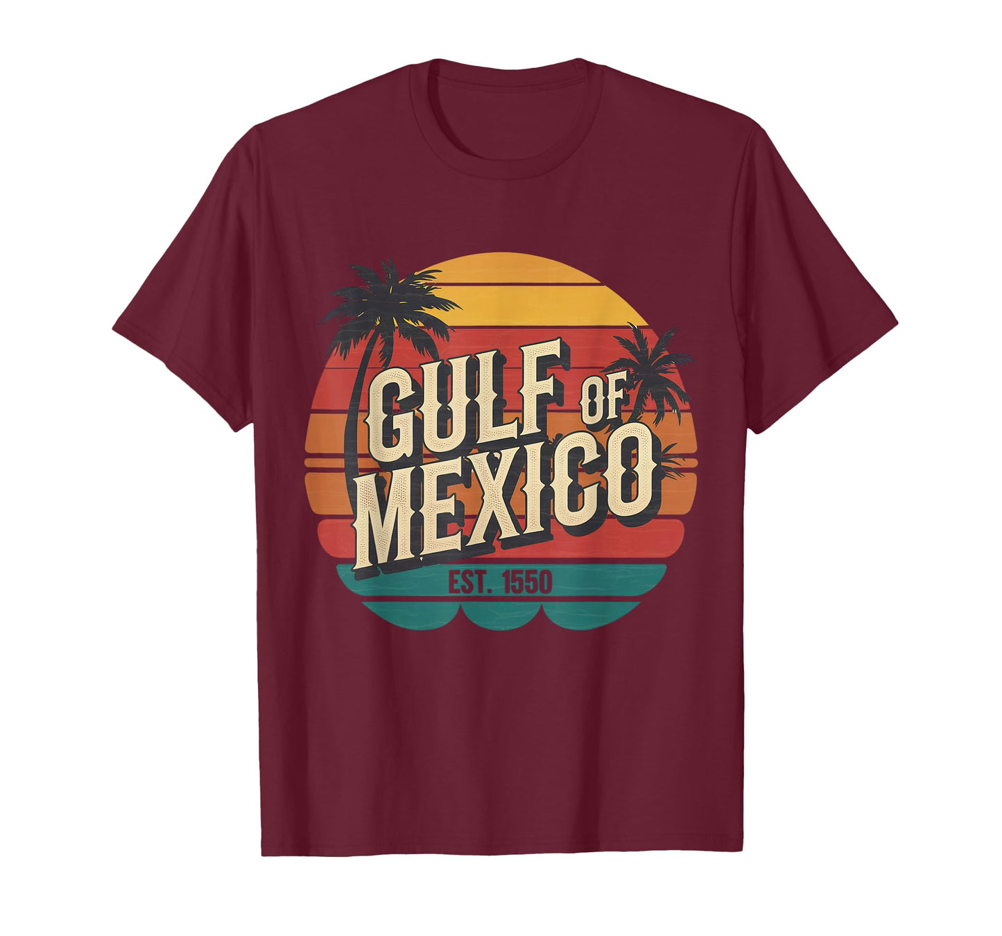 Gulf of Mexico EST 1550 el golfo de mexico retro vintage T-Shirt