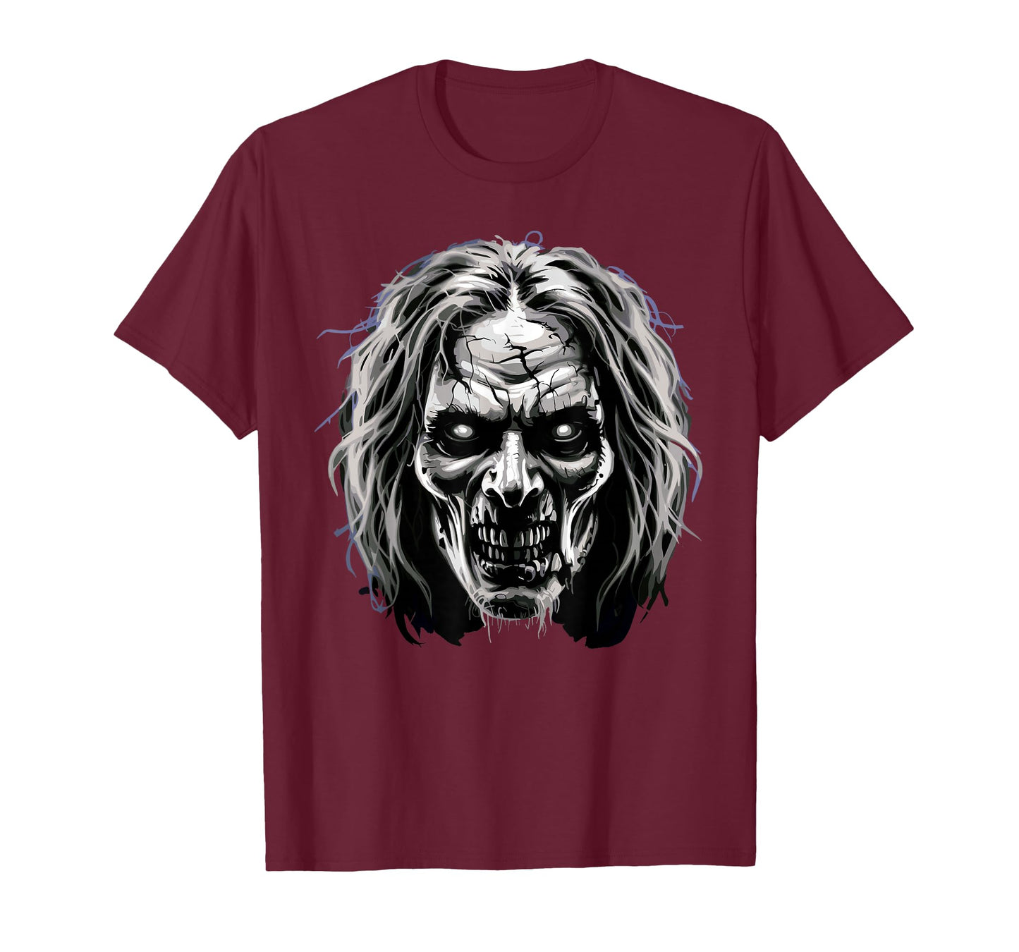 Witch Face Scary Creepy Horror Monster Halloween Costume T-Shirt