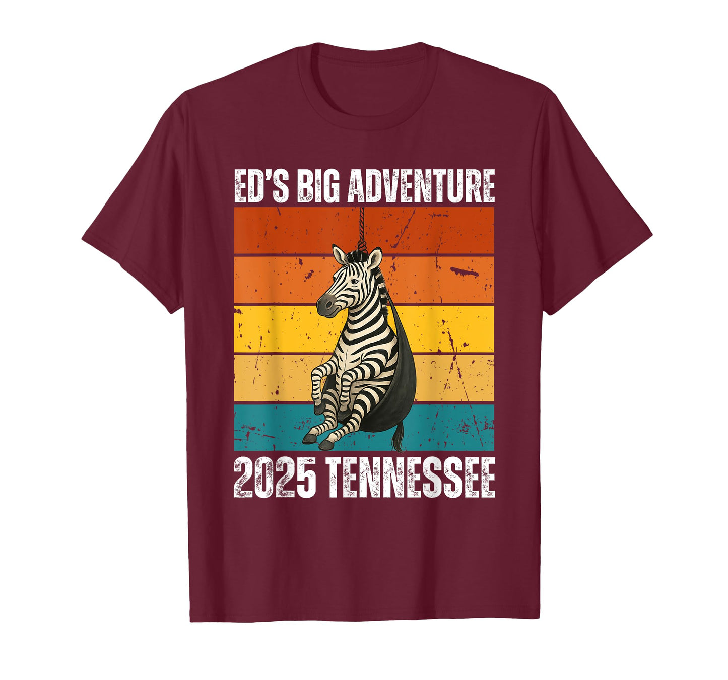 Ed The Zebra Tennessee Ed’s Big Adventure Men Women & Kids T-Shirt
