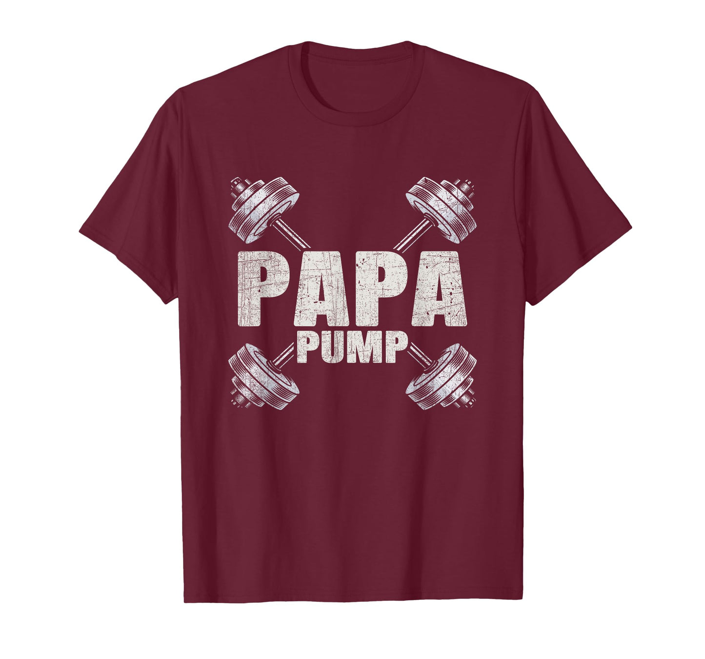 Papa Pump Funny Fathers Day Workout Dad T-Shirt