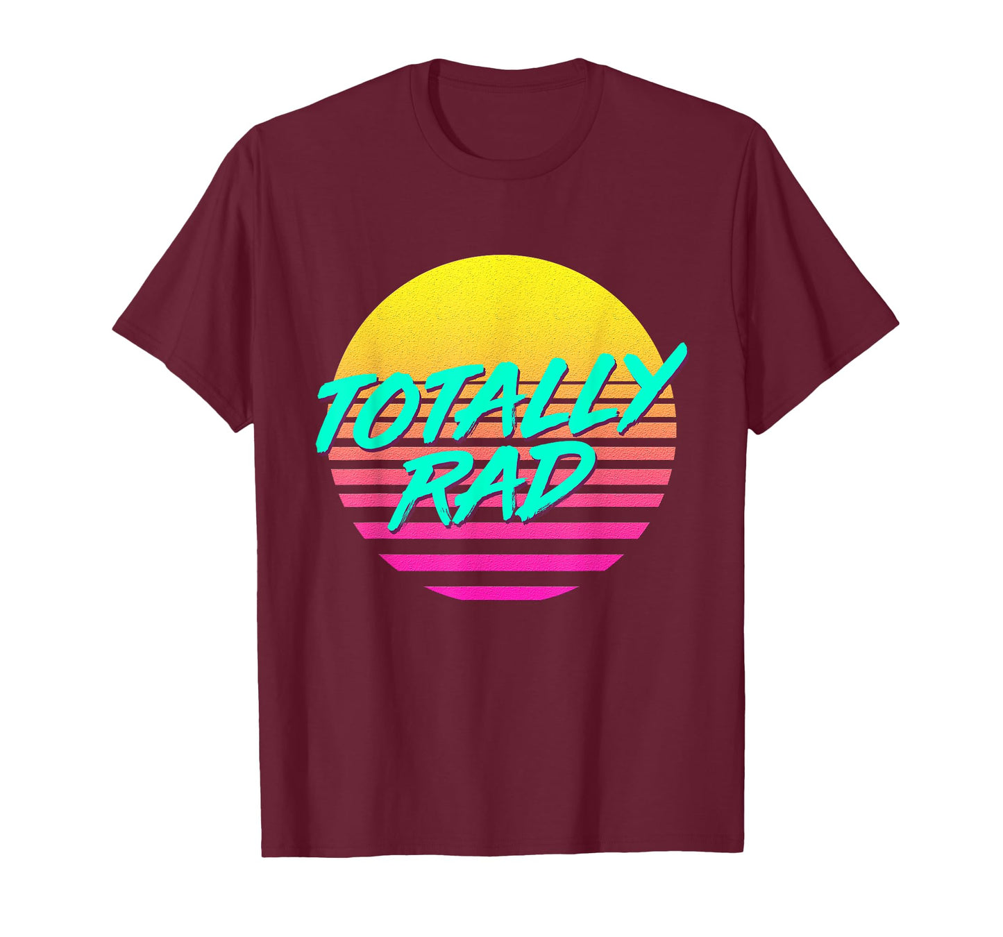 Totally Rad 1980s 80s Outfit Costume Eighties Retro Party T-Shirt