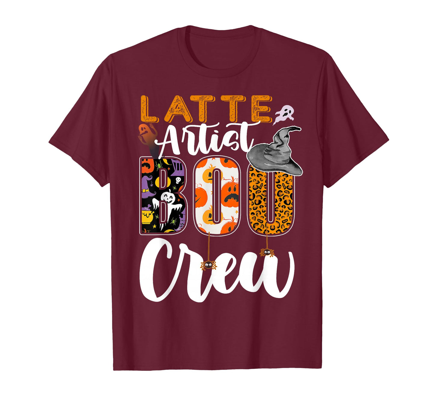 Latte Artist Boo Crew Halloween Match Barista T-Shirt