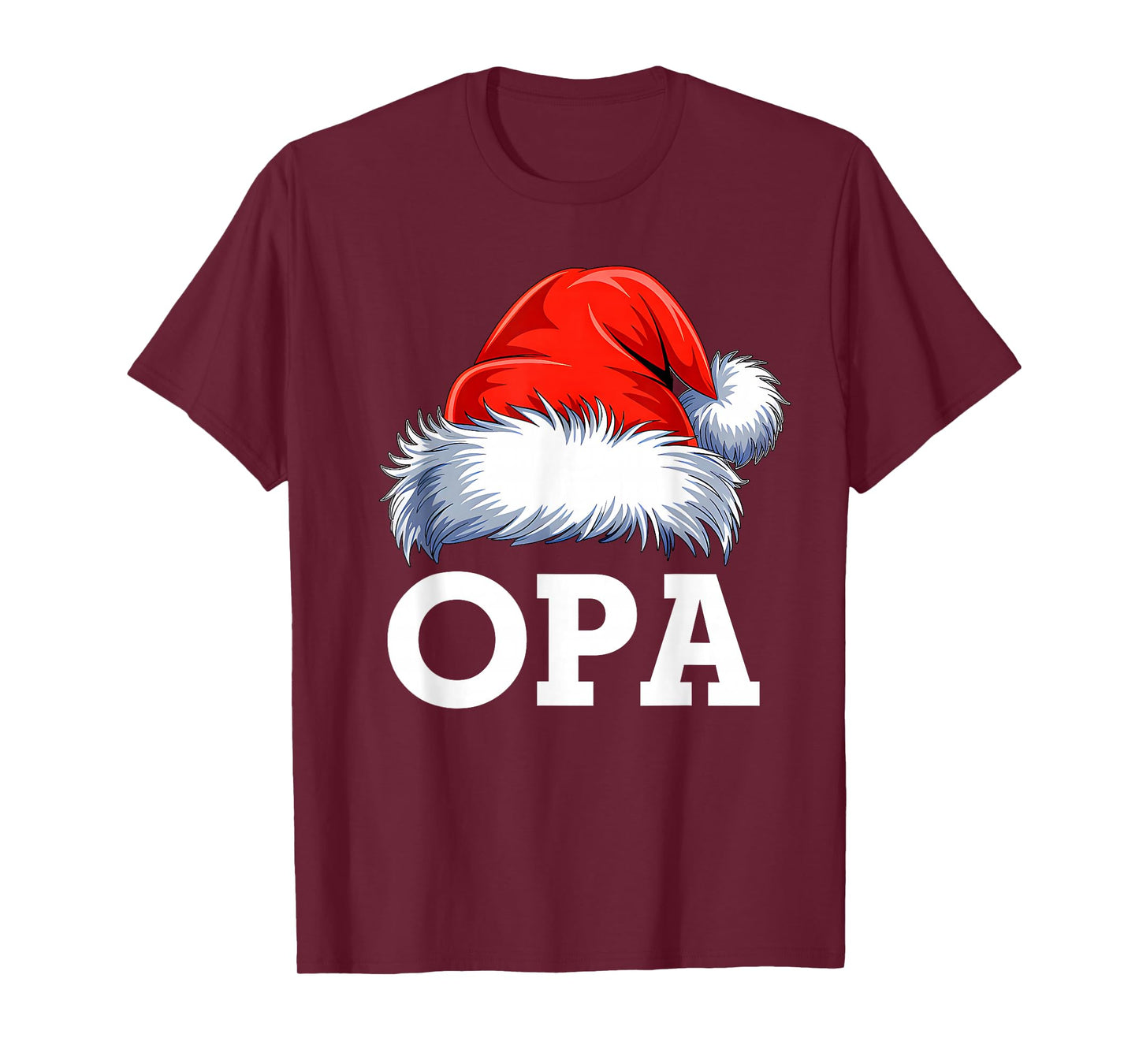 Opa Santa Christmas Family Matching Pajamas Xmas Squad T-Shirt