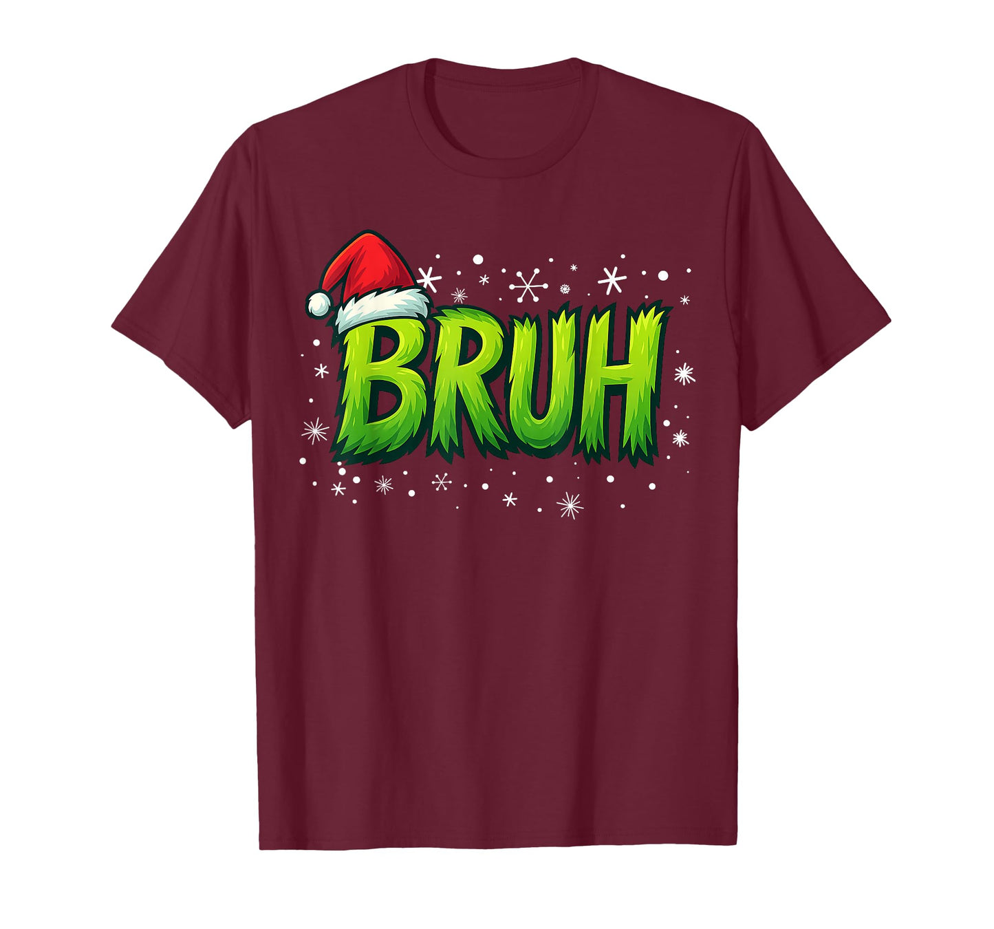 Bruh Christmas Kids Teens Boys Funny Christmas Humor Meme T-Shirt